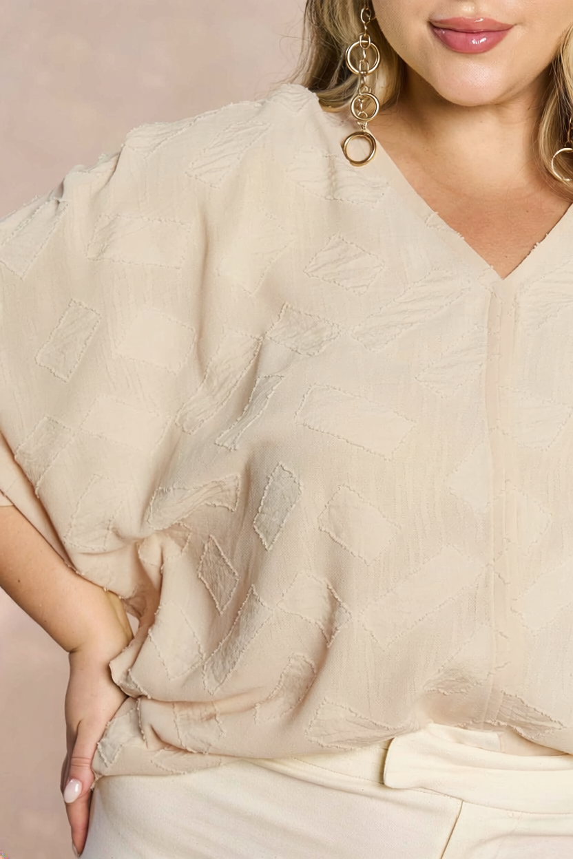 Blusa de Mangas 3/4 Tropical Garden