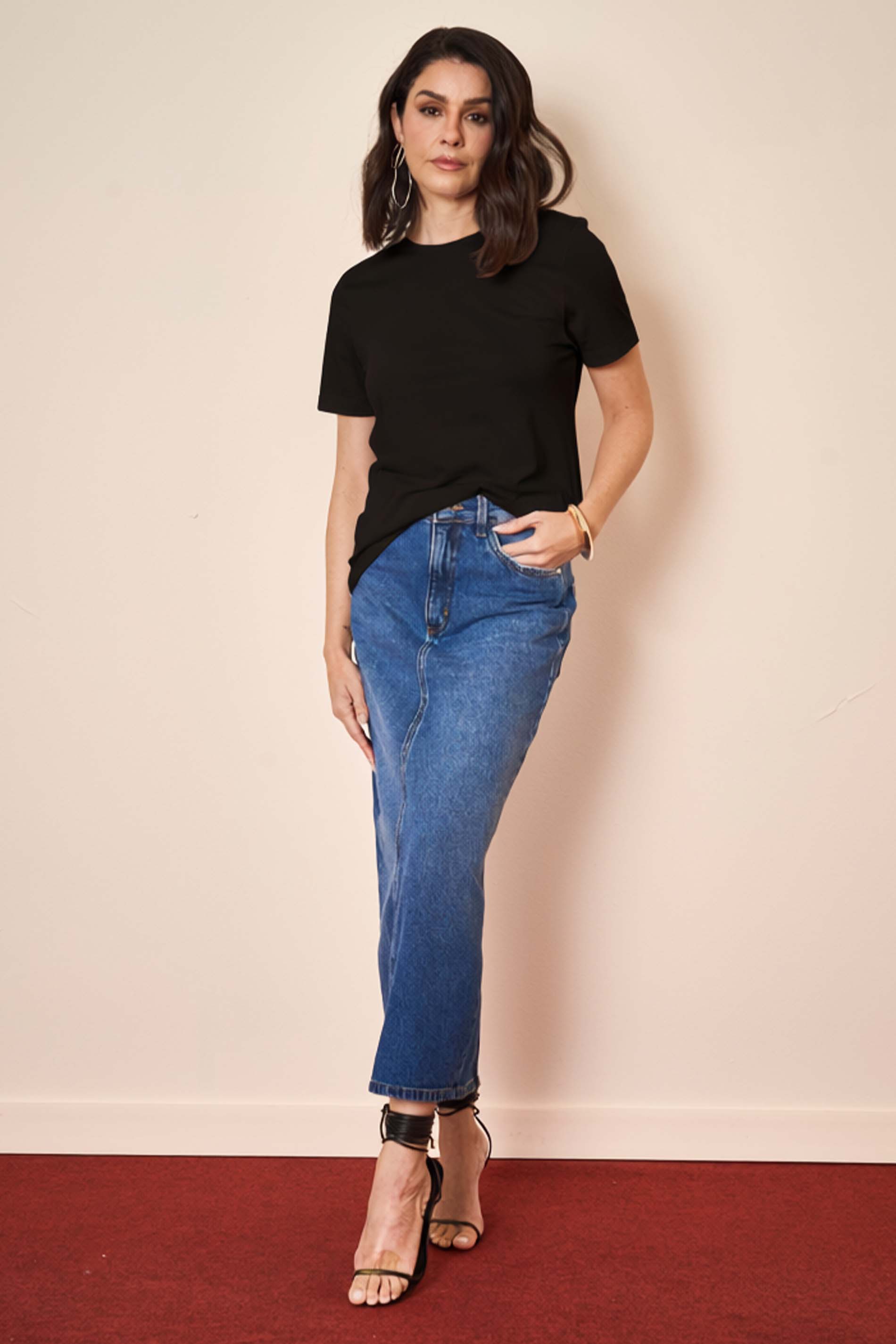 T-shirt Wild Orchid em Malha