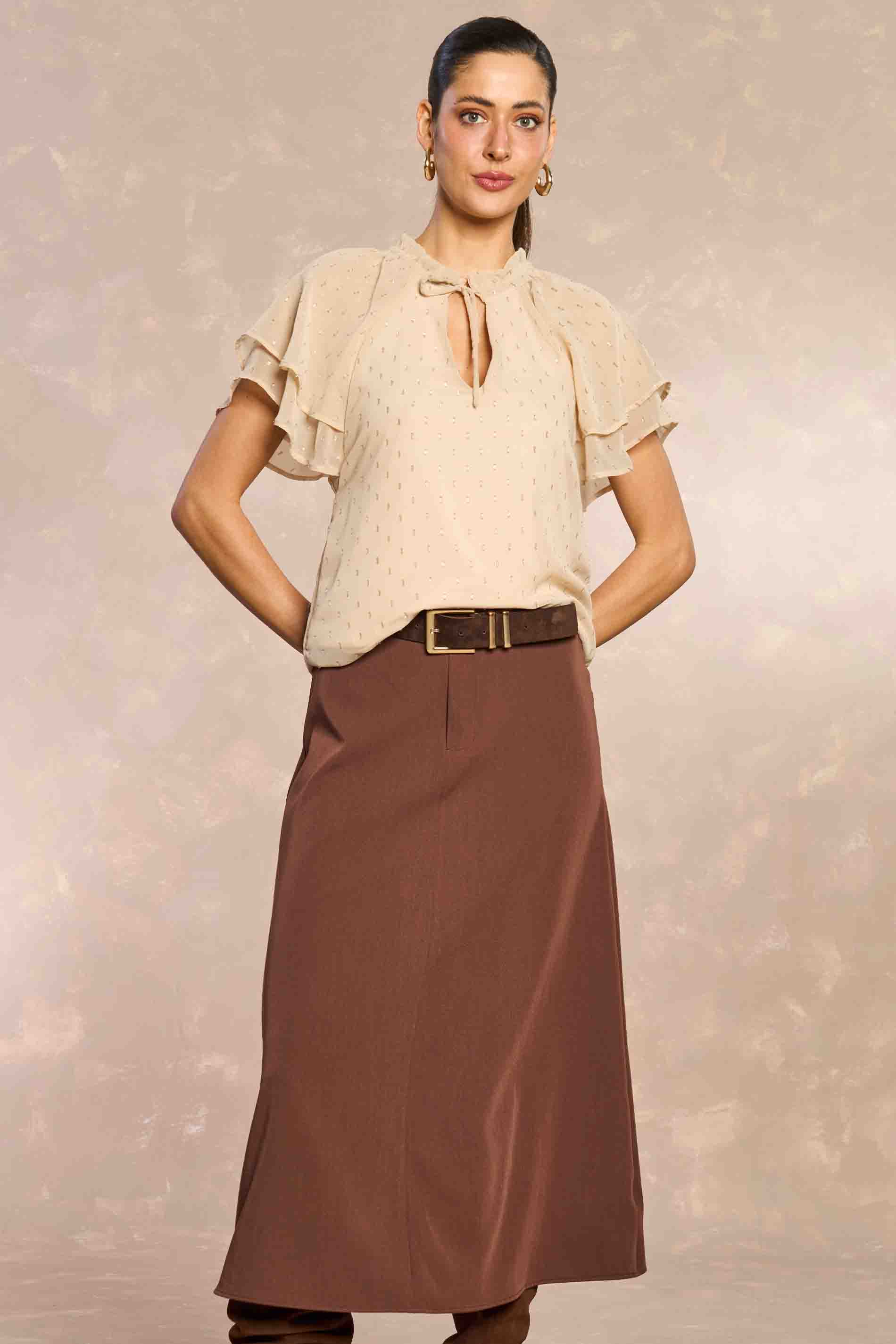 Saia Longa Jardim Boho em Alfaiataria