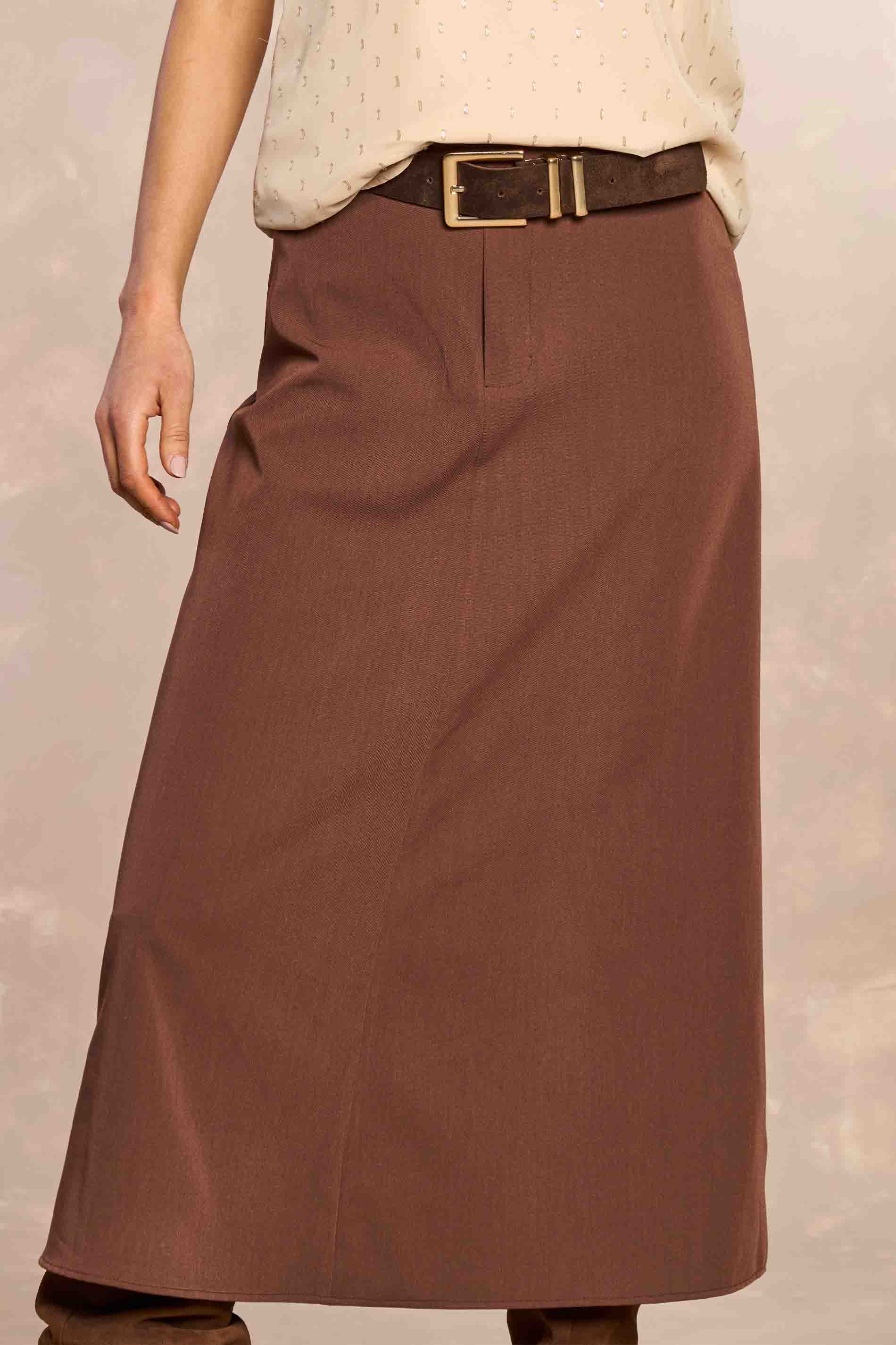 Saia Longa Jardim Boho em Alfaiataria