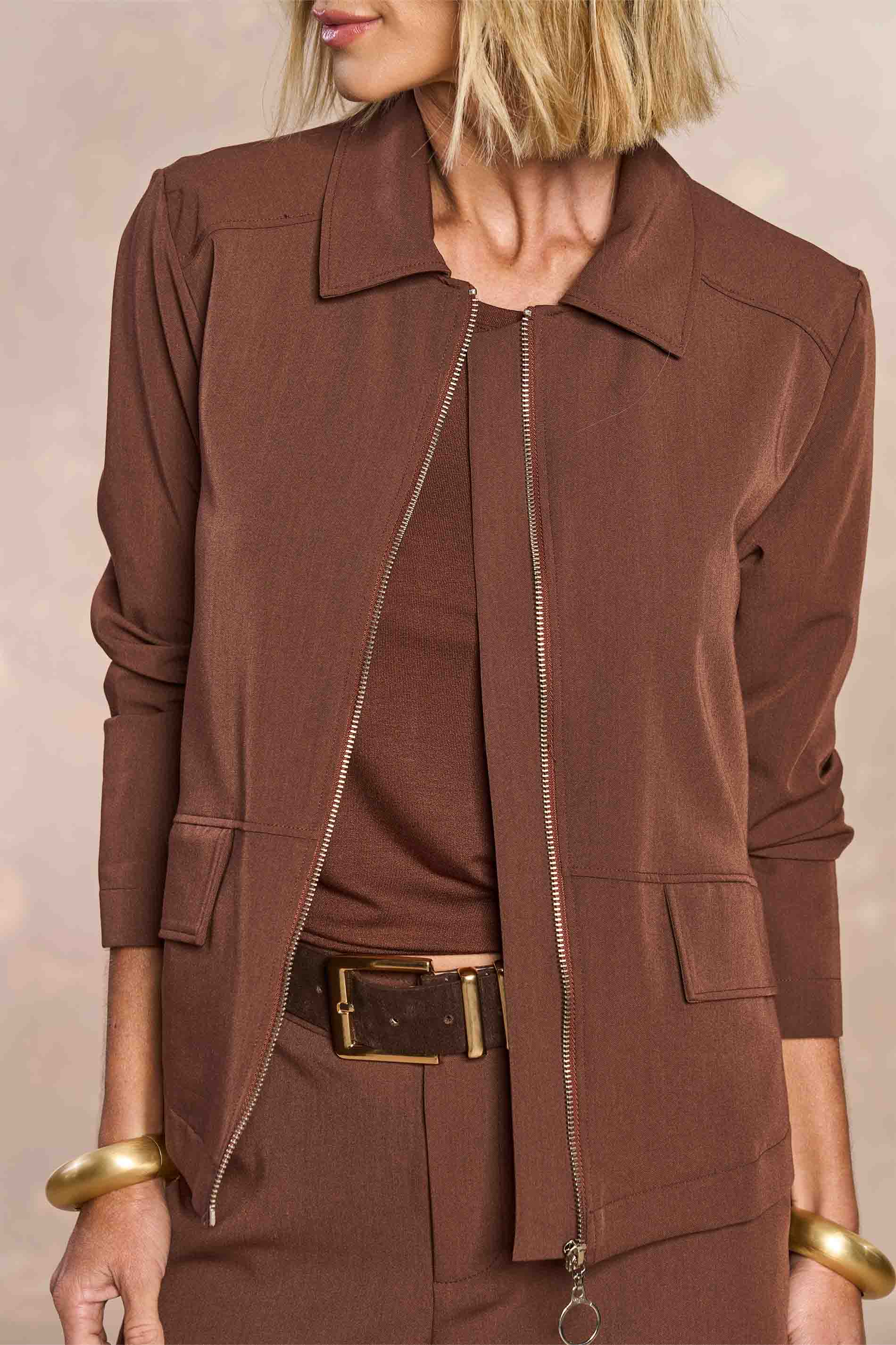 Jaqueta Jardim Boho em Alfaiataria