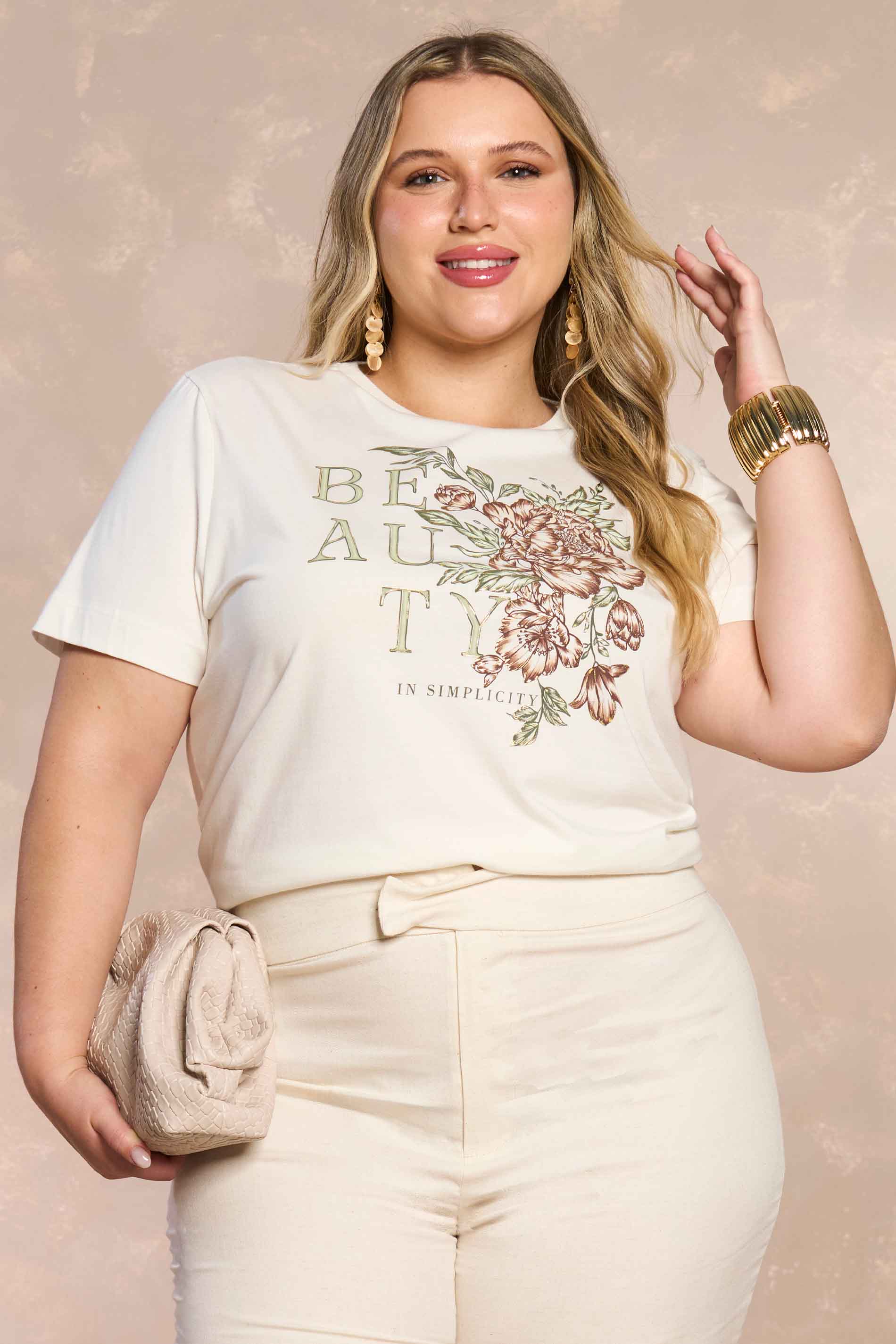 T-shirt Soft Garden Estampada