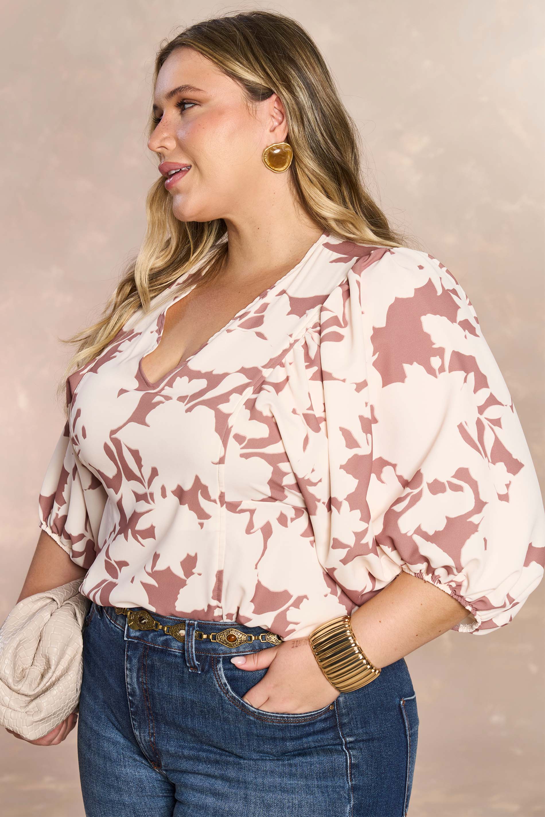 Blusa Soft Garden em Plano Viscoflow
