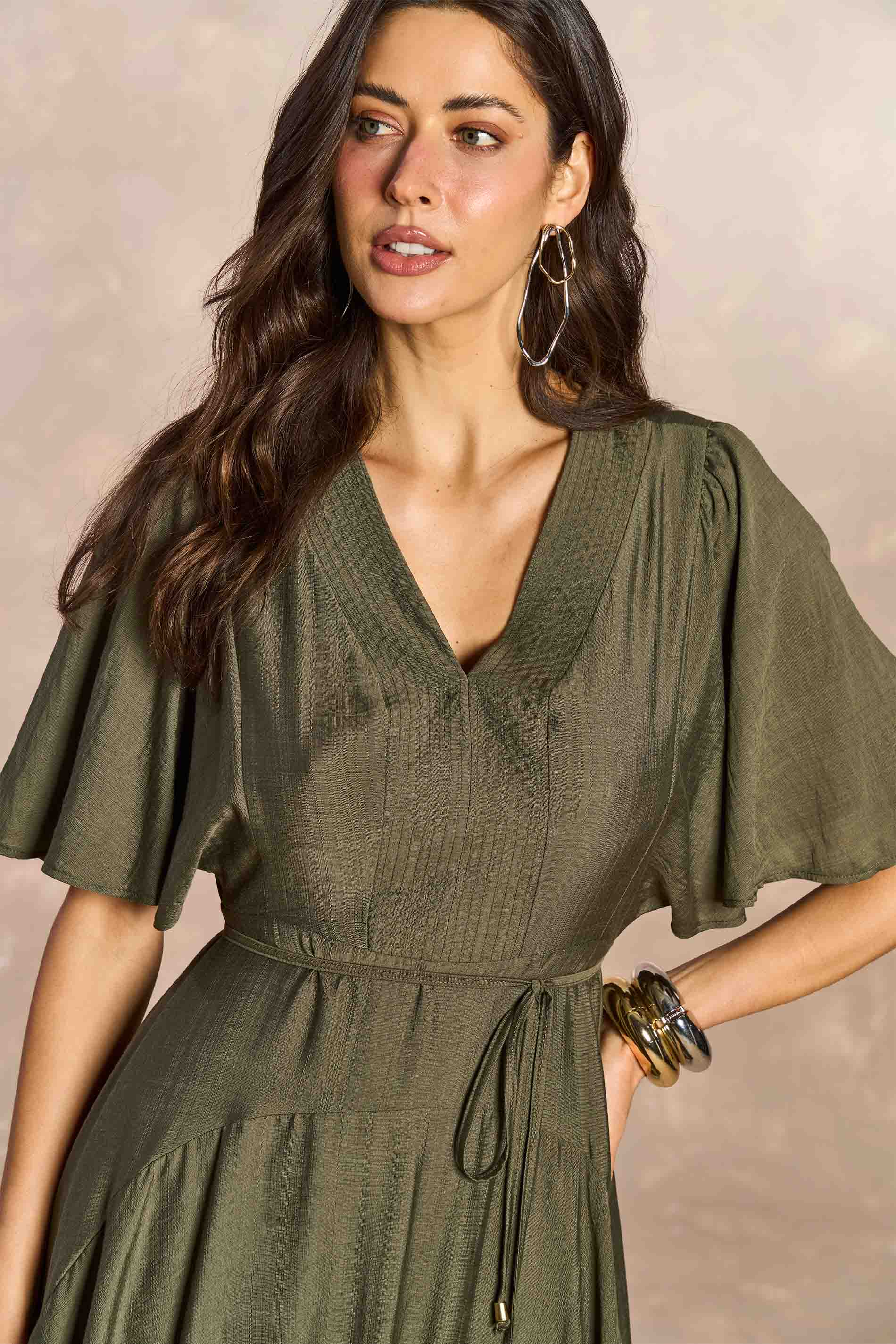 Vestido Longo Aquarela Rose em Viscose