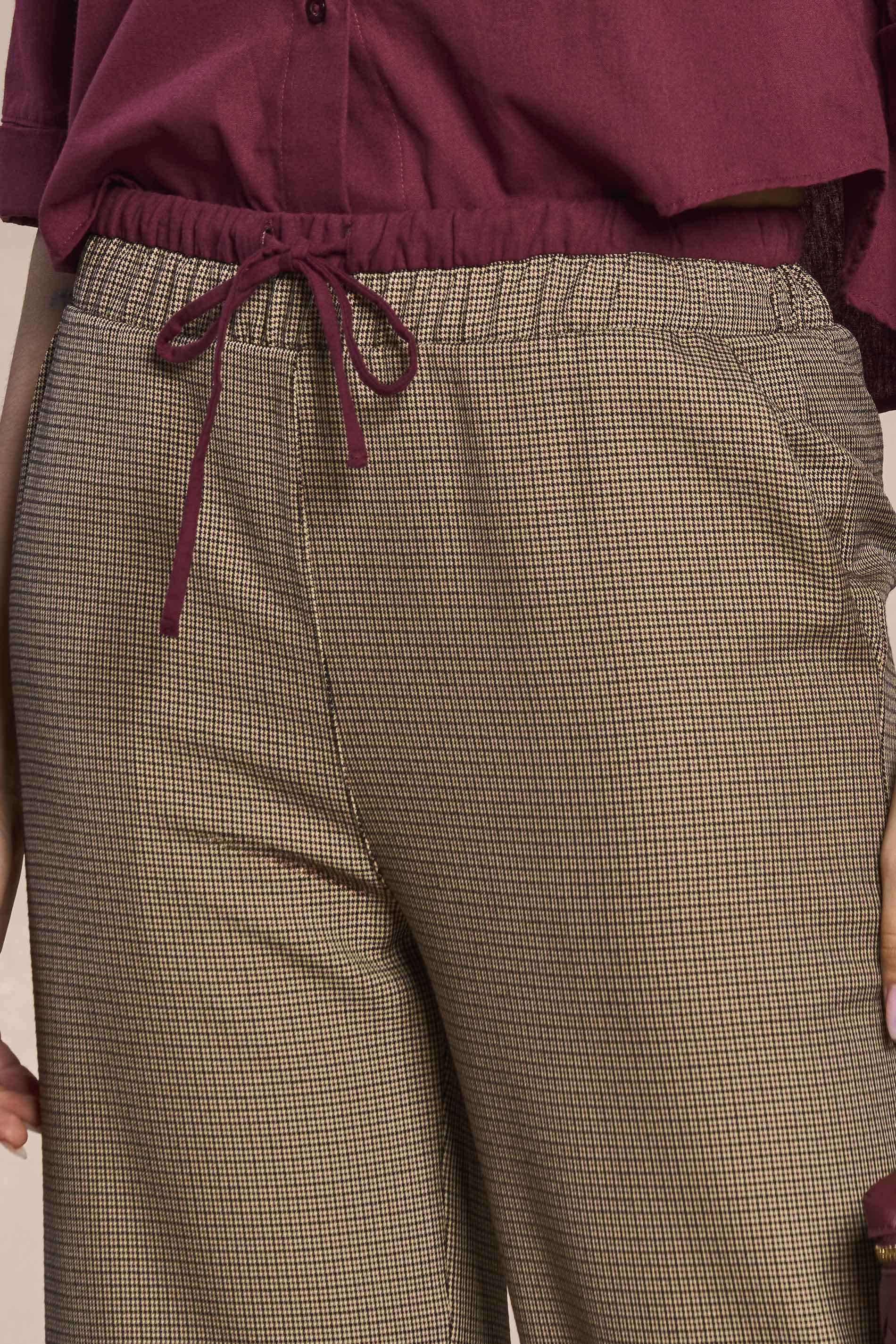 Calça Reta Cozy Whiner Xadrez