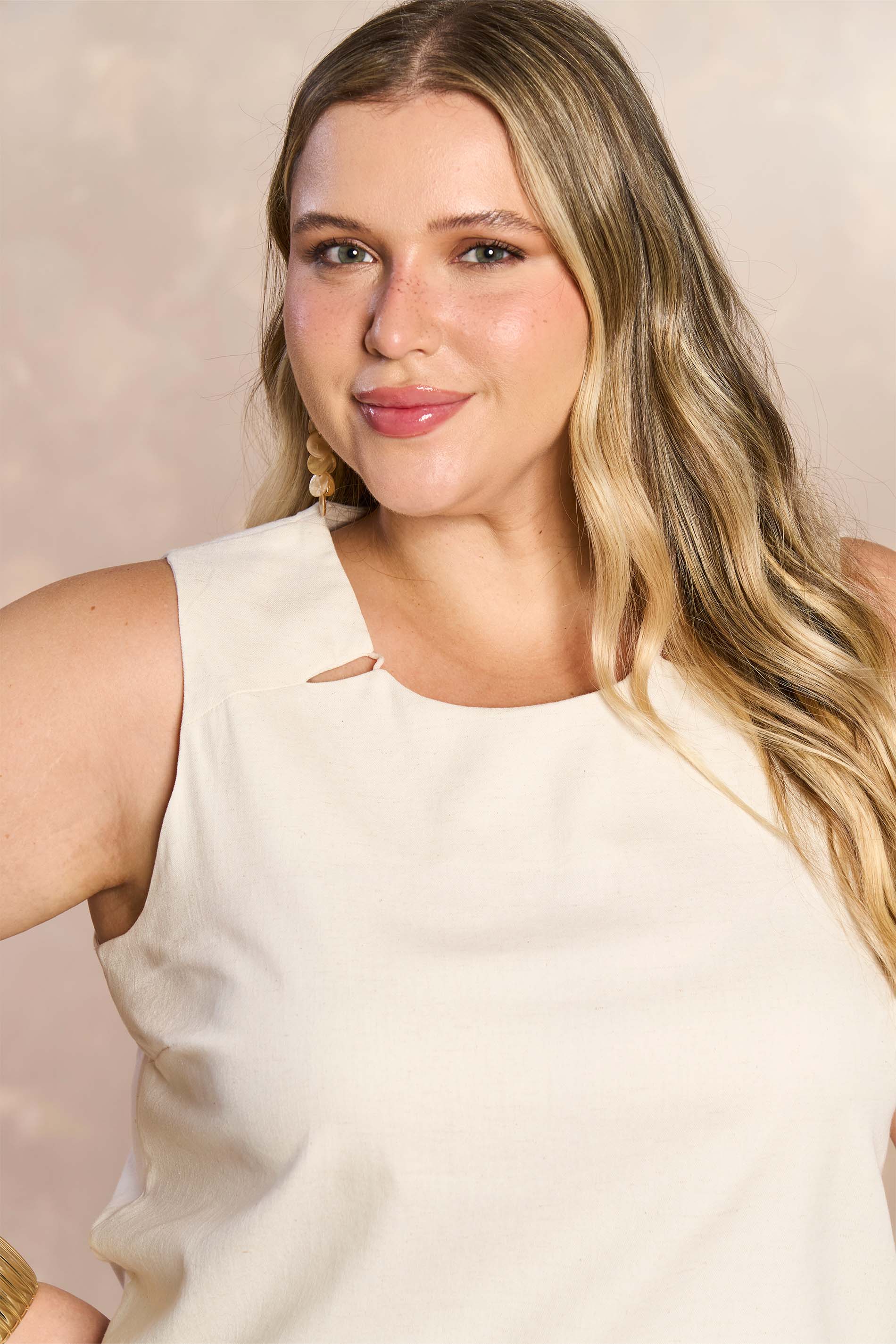 Blusa Soft Garden em Linho