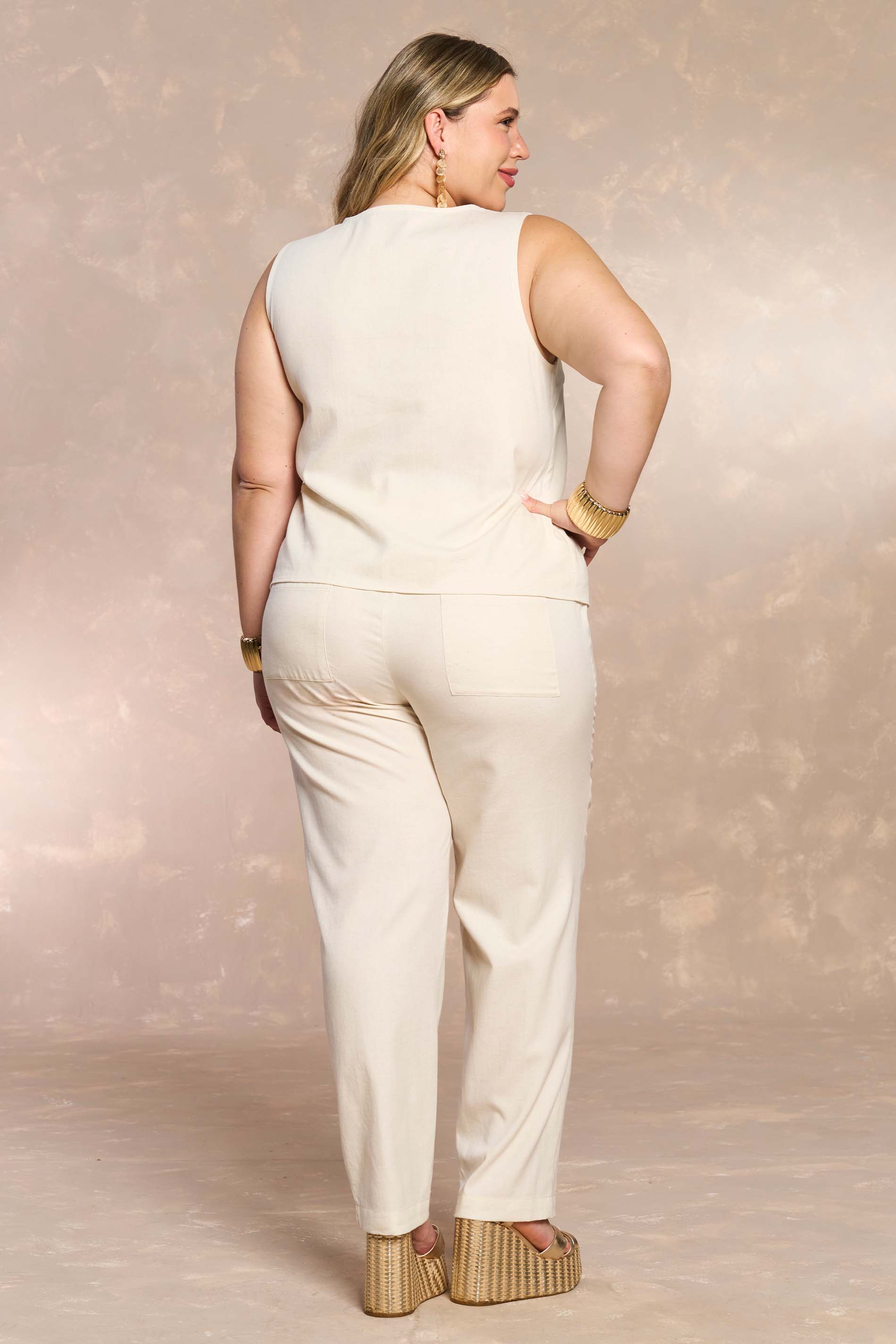 Blusa Soft Garden em Linho