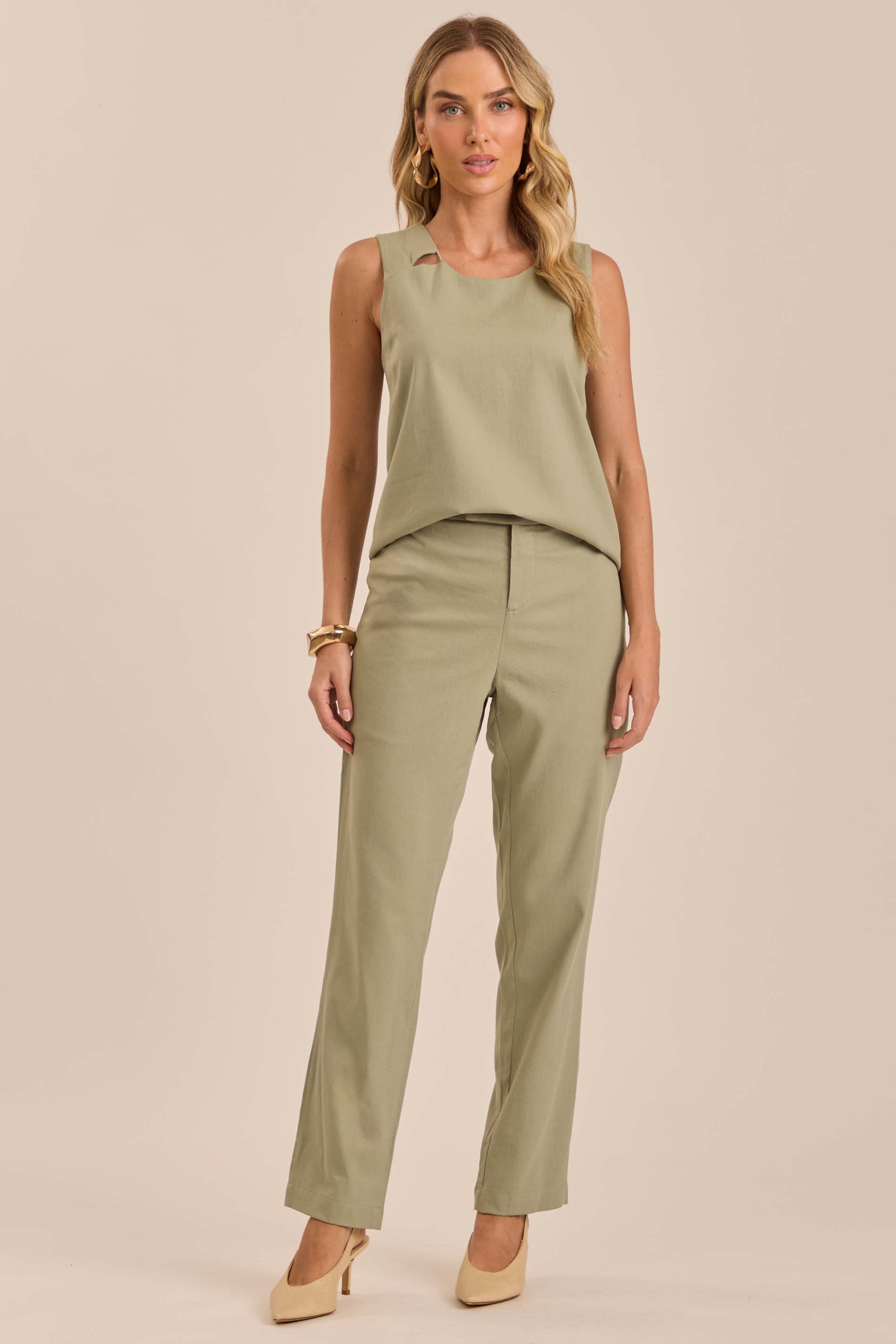 Blusa Soft Garden em Linho