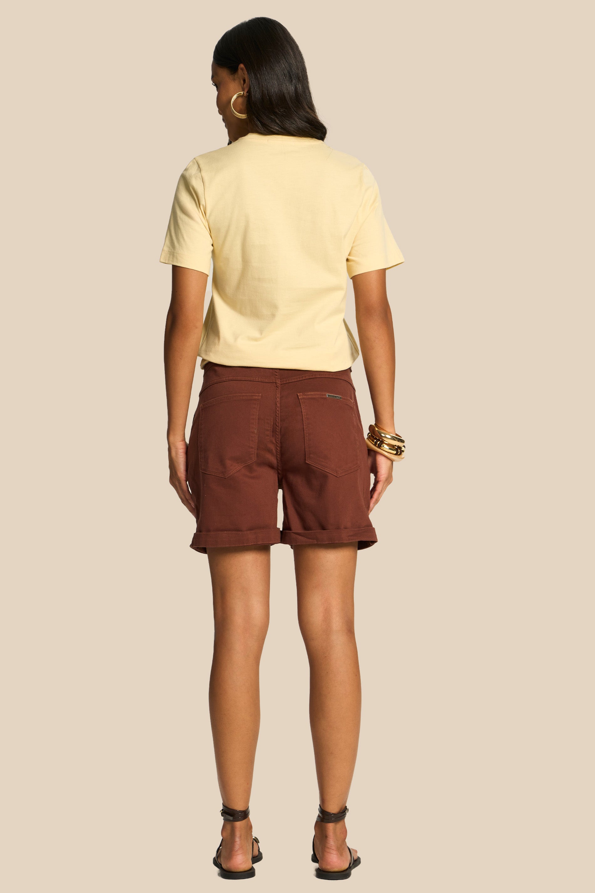 Bermuda Boyfriend Sarja Cotton Cordão Miragem - Doce Trama