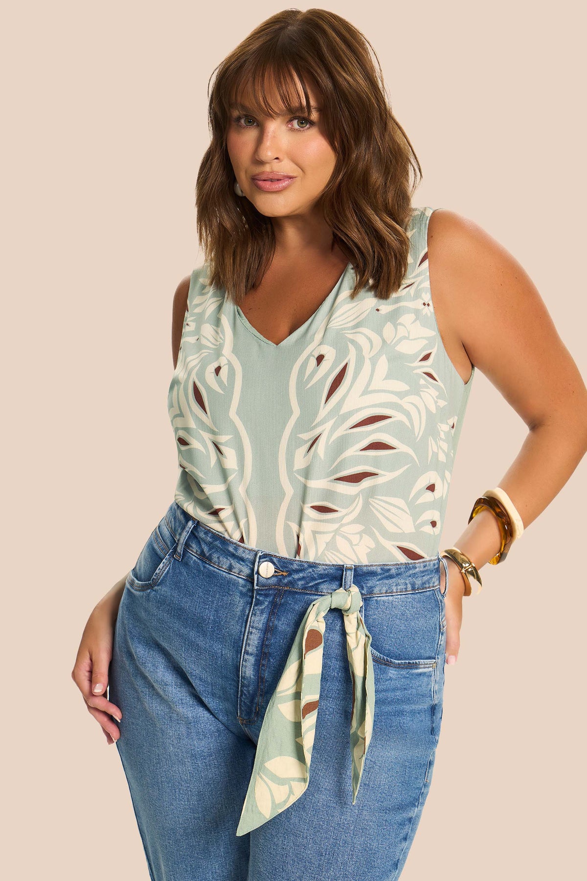 Calça Mom Slim Jeans Cinto Dália - Doce Trama