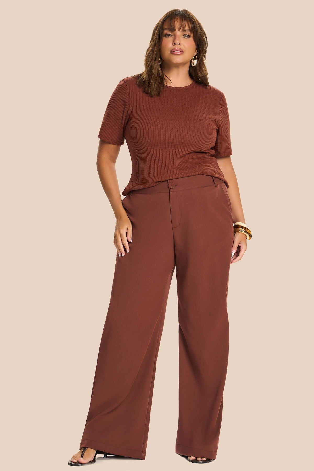 Blusa Feminina Manga Curta Canelada Miragem - Doce Trama