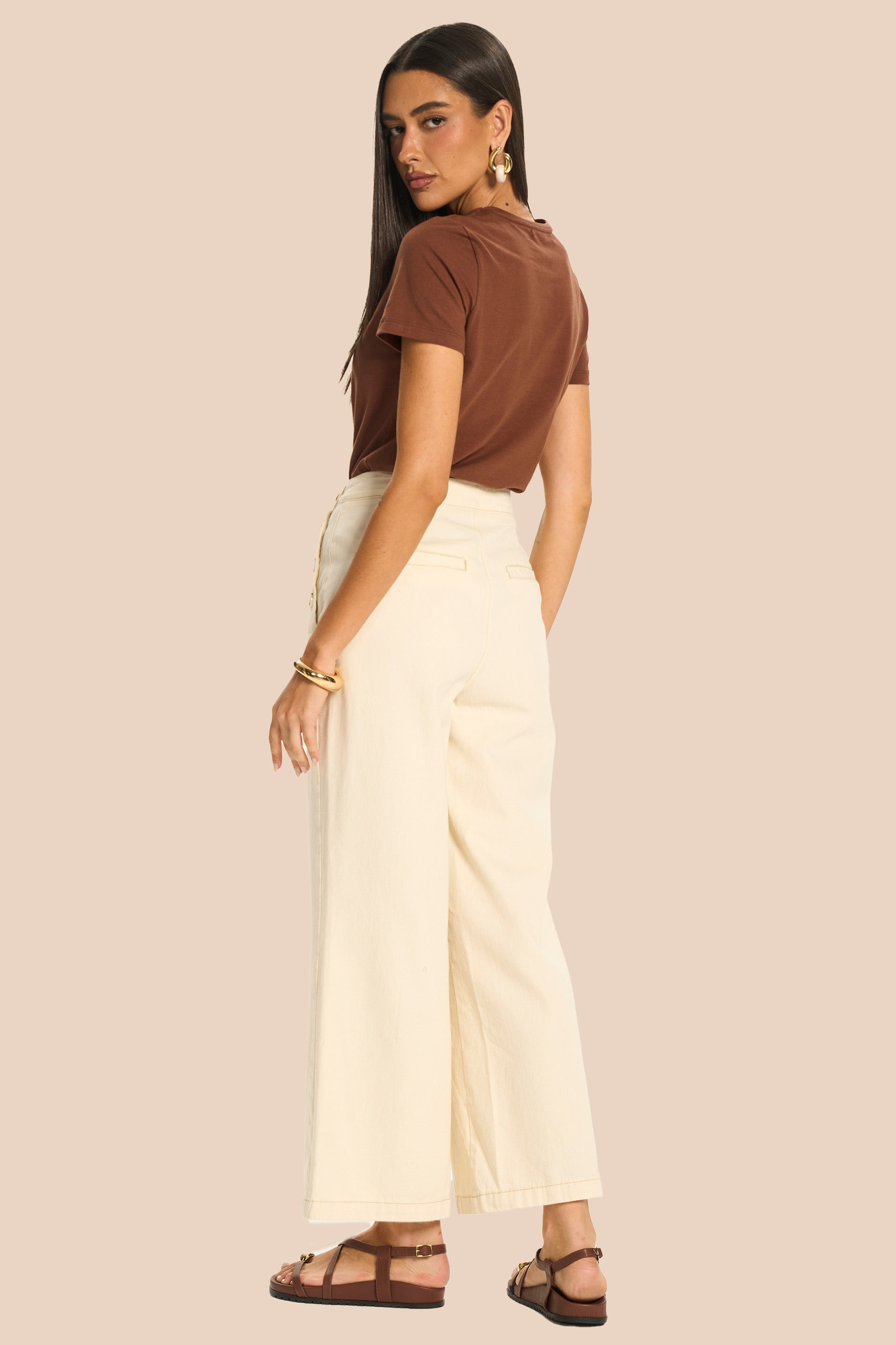 T-Shirt Feminina Cotton com Estampa Miragem - Doce Trama