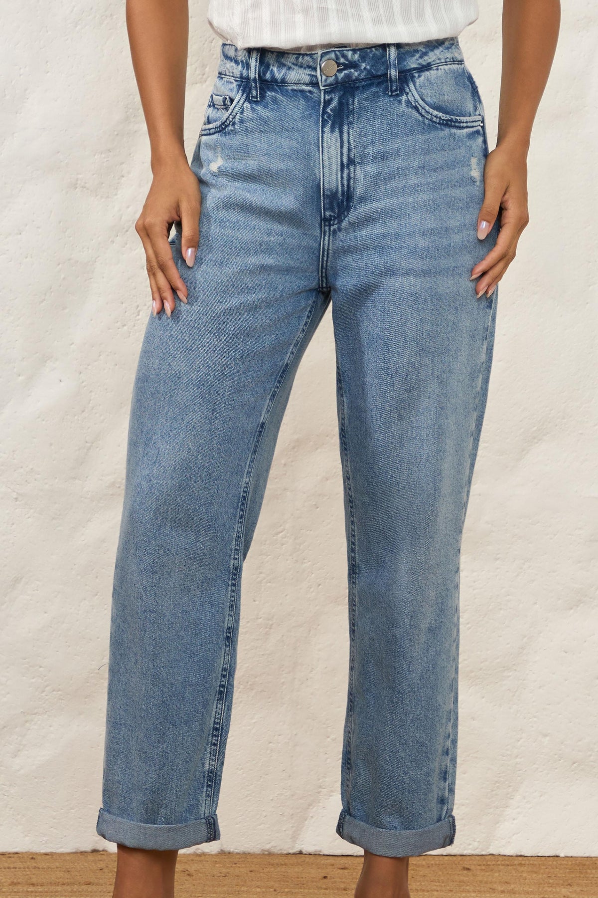 Calça Mom Jeans Cintura Alta Clara Resort - Doce Trama