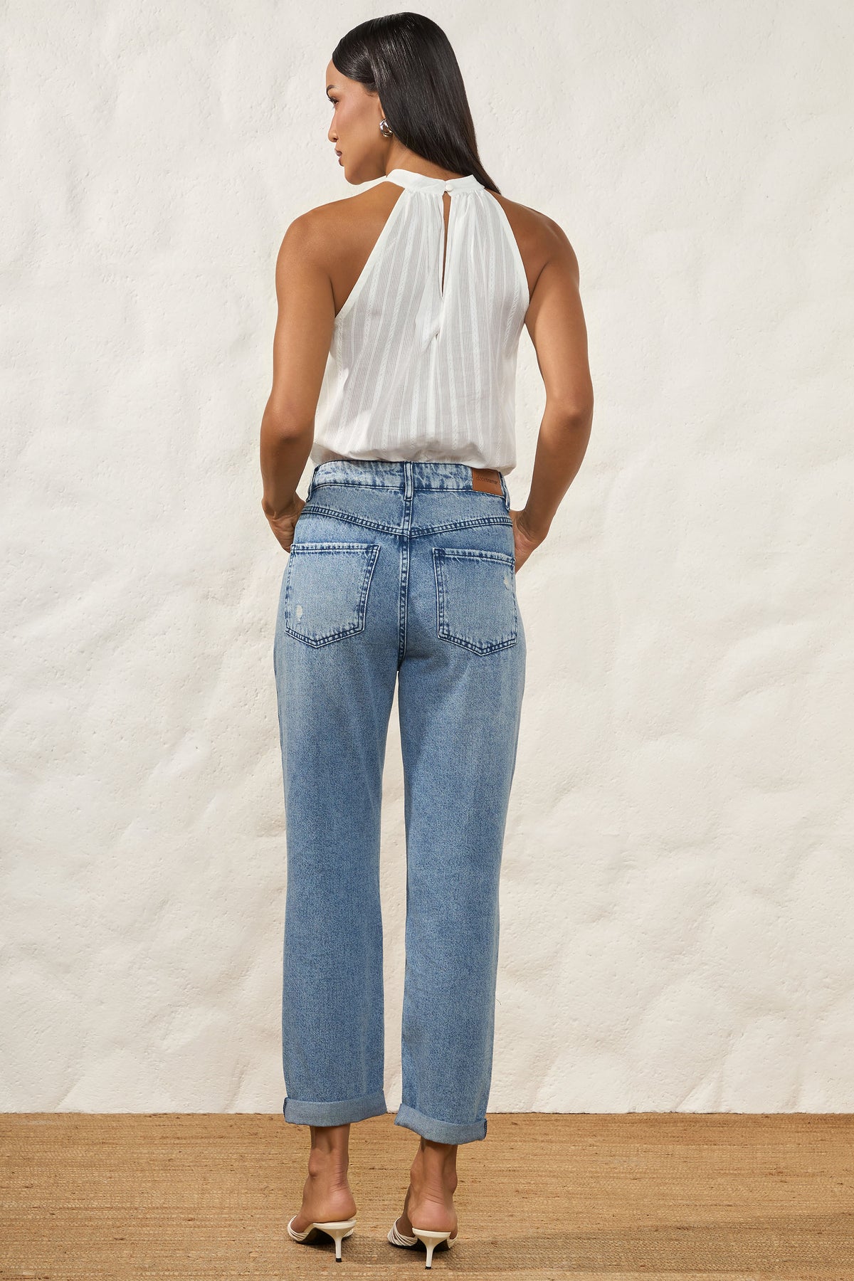 Calça Mom Jeans Cintura Alta Clara Resort - Doce Trama