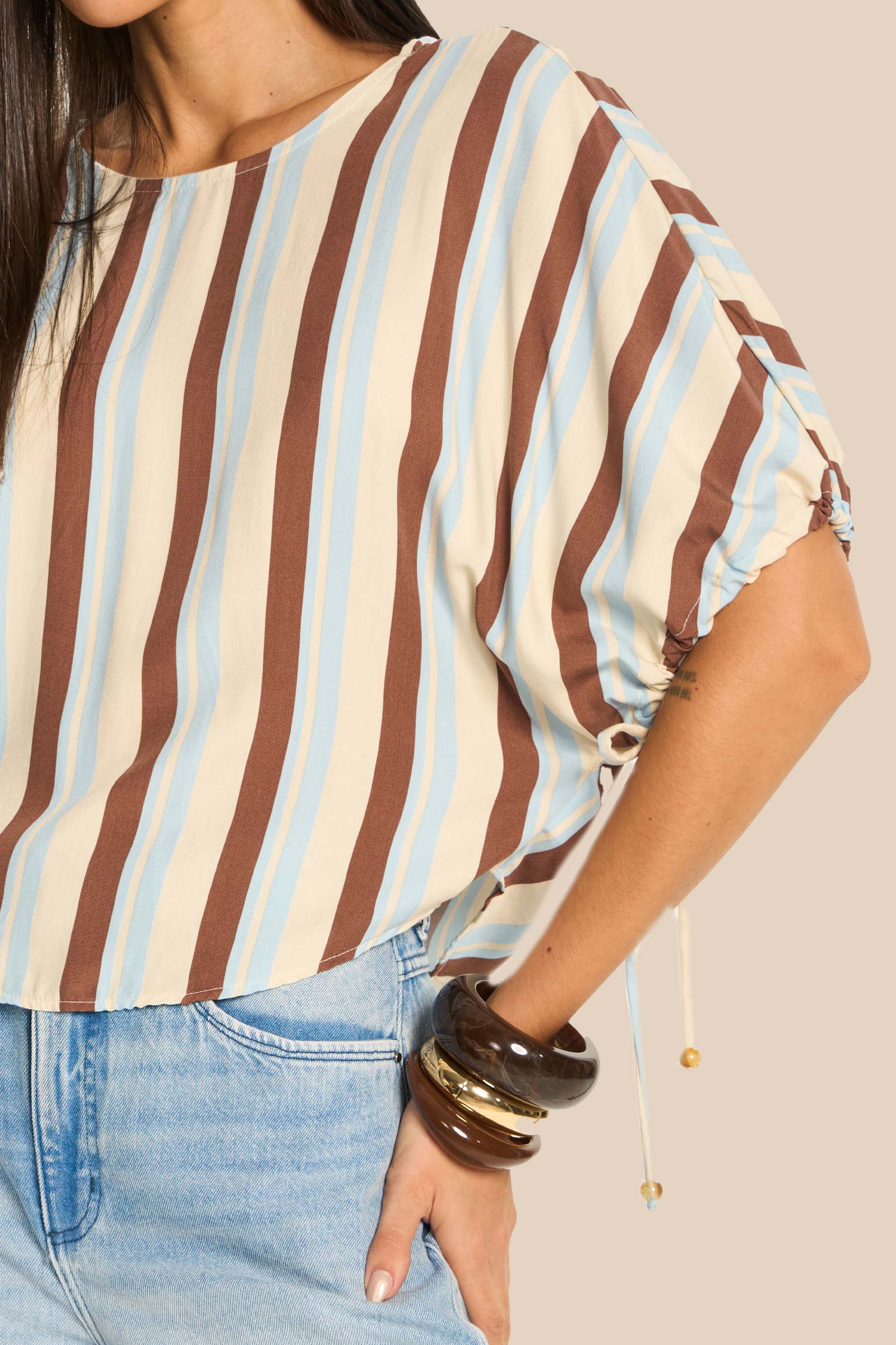 Blusa Feminina Oversized em Viscose Miragem - Doce Trama