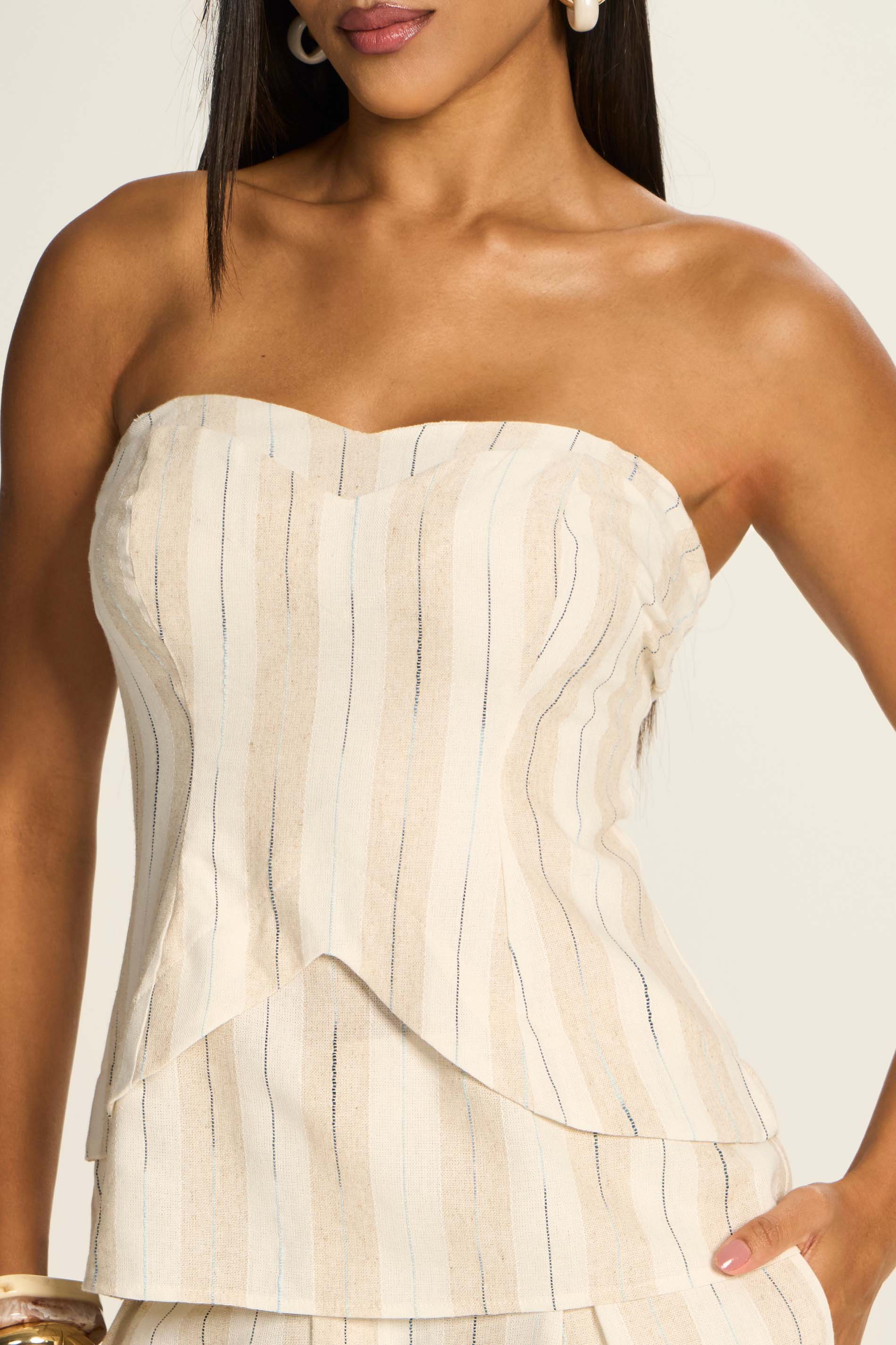 Blusa Feminina Tomara Que Caia em Linho Duna - Doce Trama