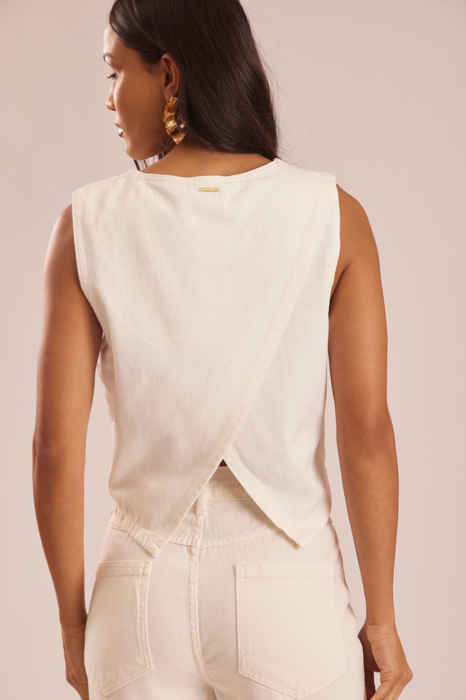 Blusa Cropeed Reta em Algodão Bordado Miragem - Doce Trama