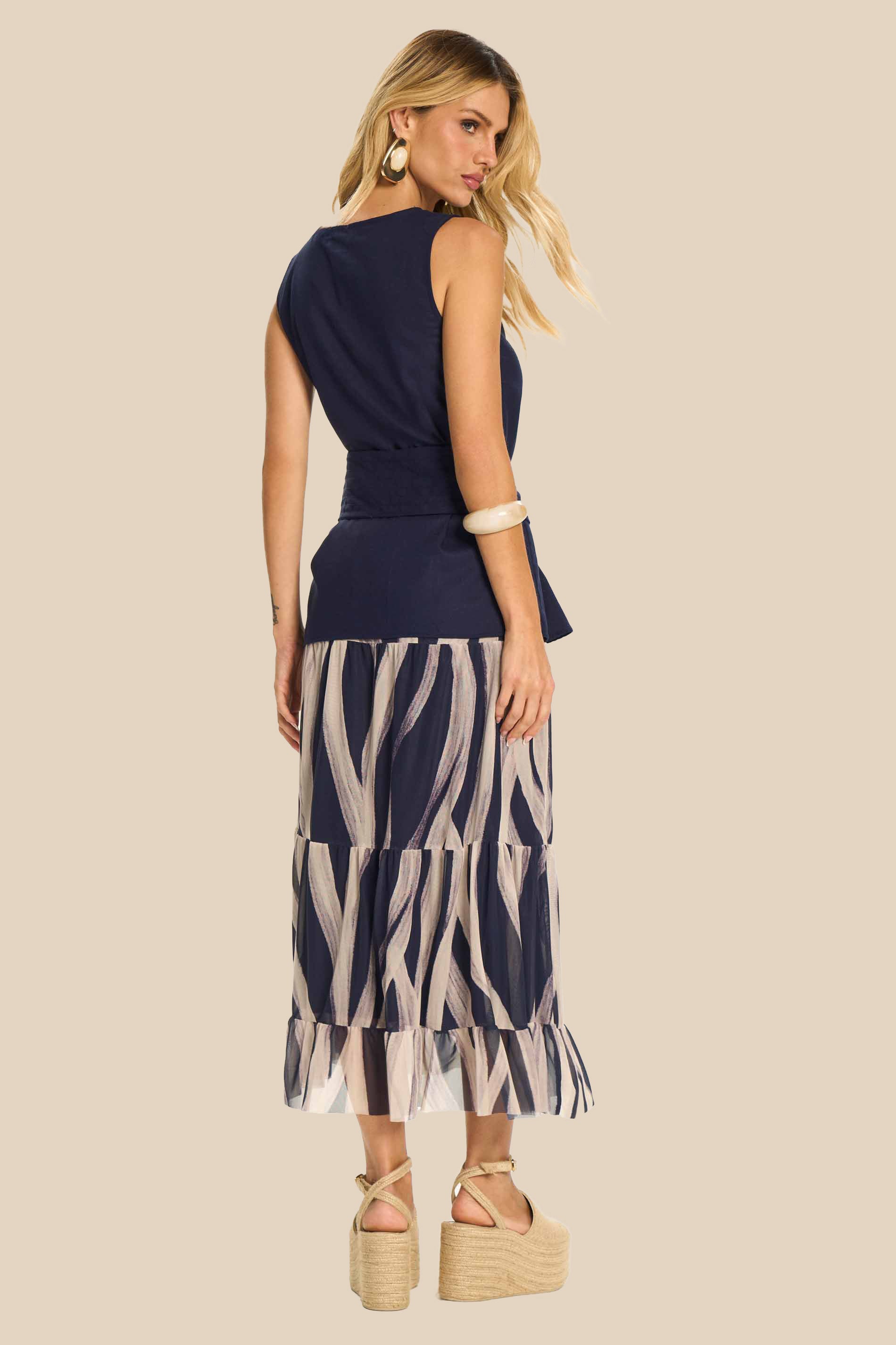Blusa Feminina em Linho com Cinto Miragem - Doce Trama