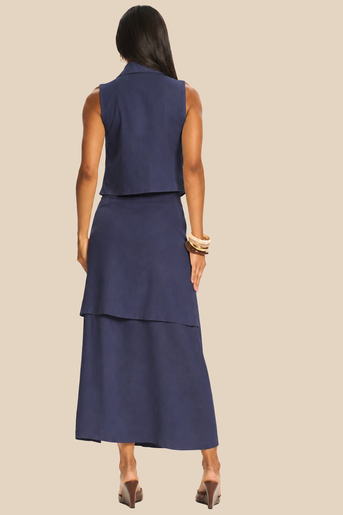 Camisa Cropped Feminina em Linho Miragem - Doce Trama