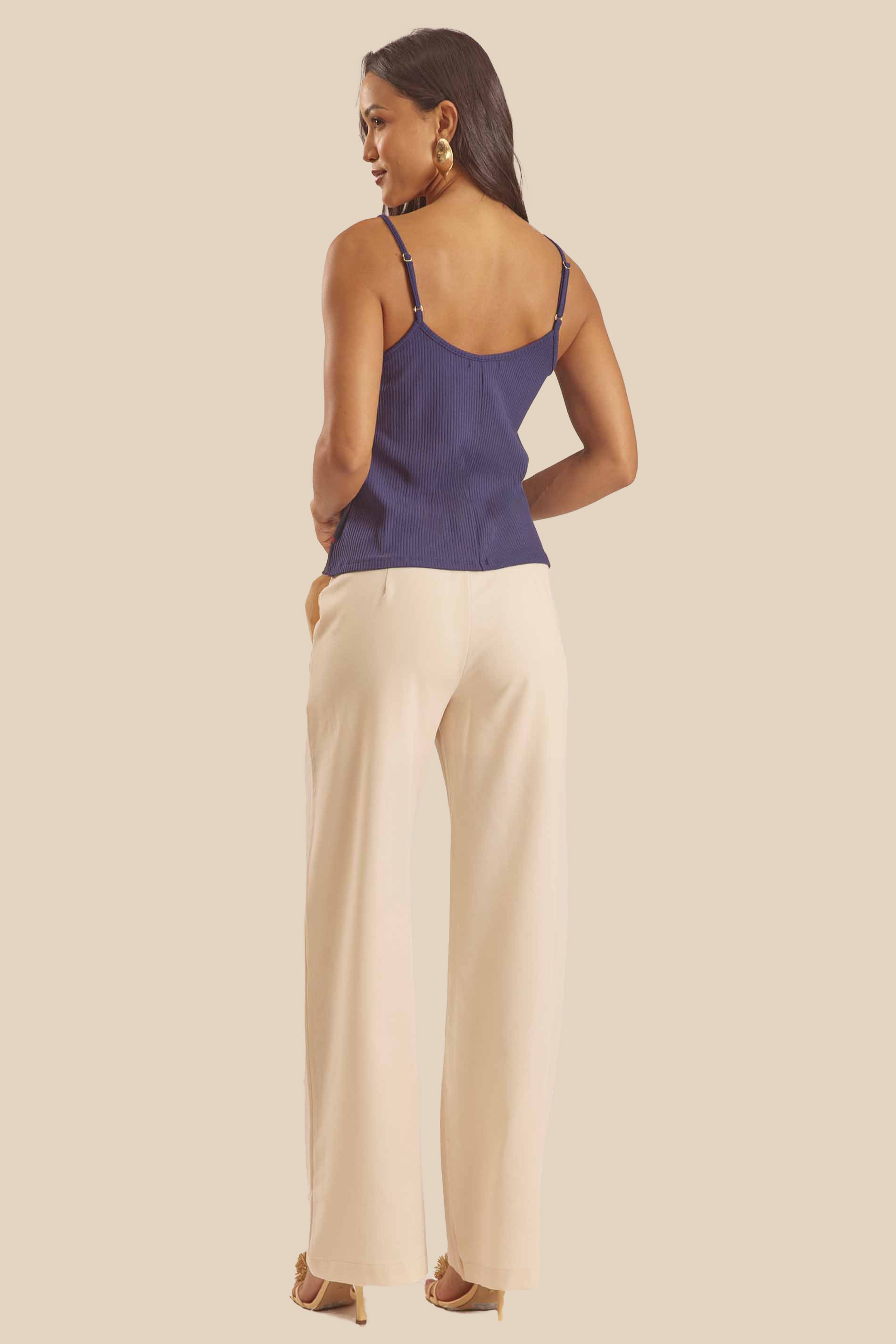 Blusa de Alças Reguláveis Estampada Miragem - Doce Trama