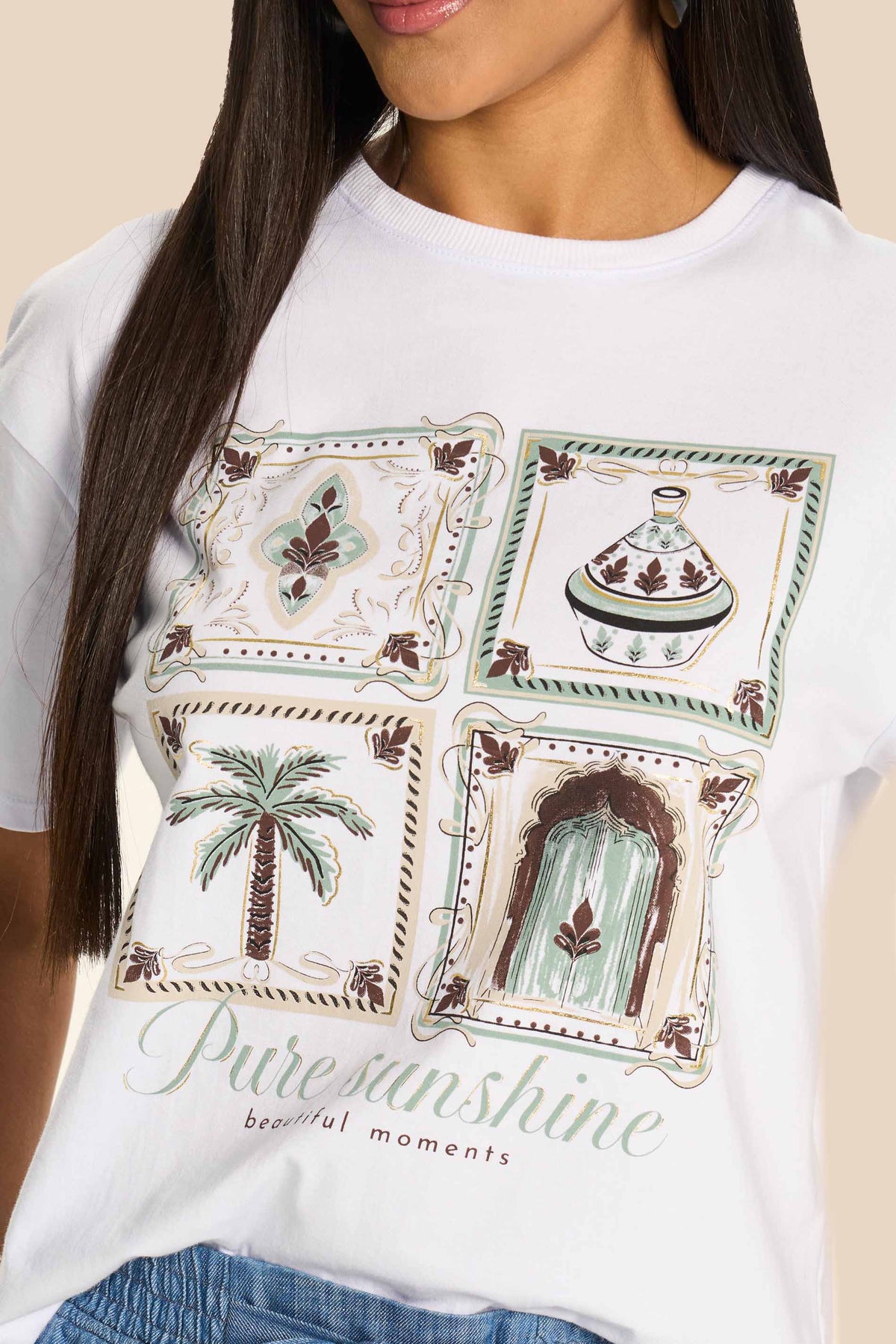 T-shirt Feminina Oversized Algodão Miragem - Doce Trama
