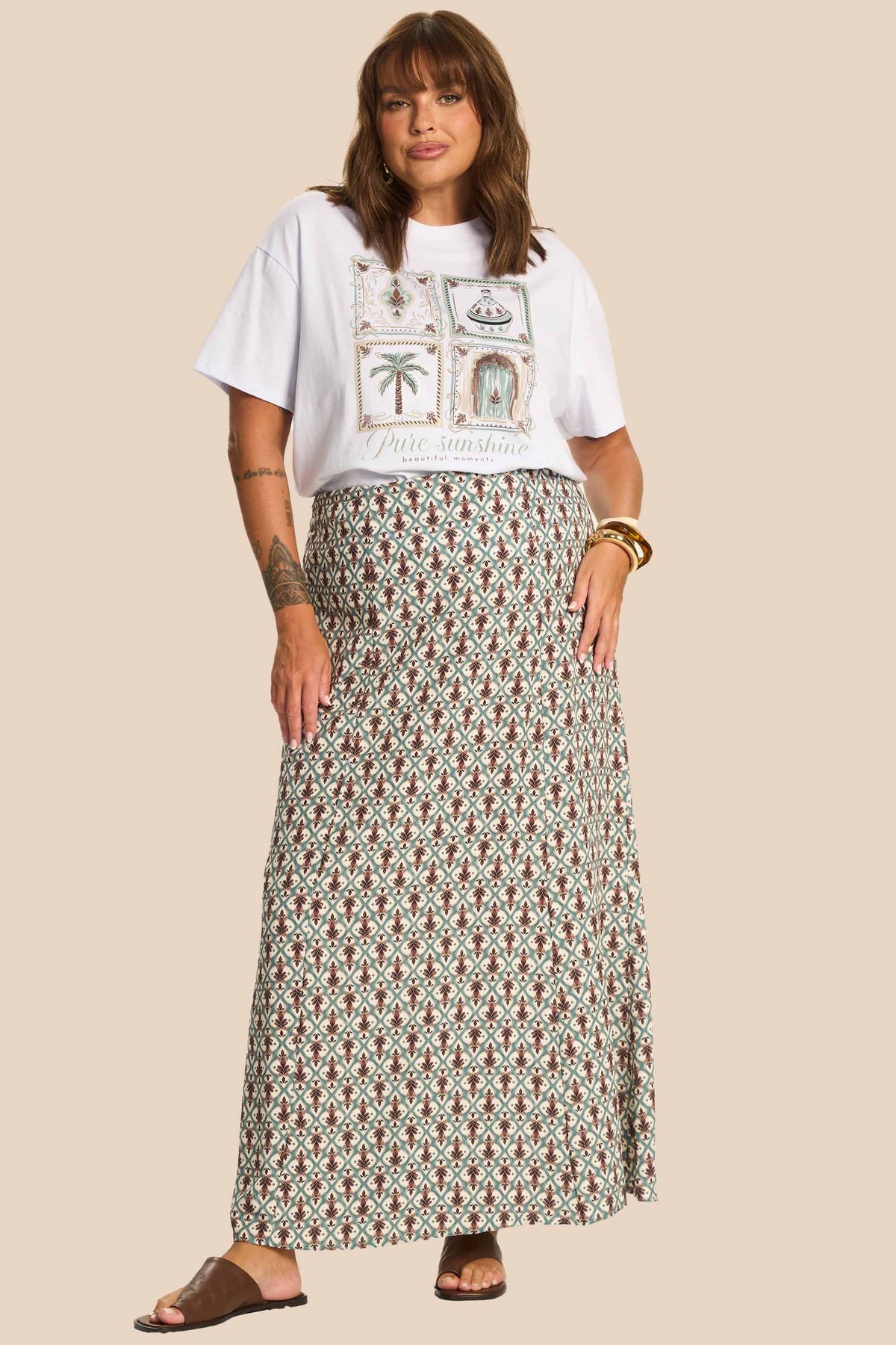 T-shirt Feminina Oversized Algodão Miragem - Doce Trama