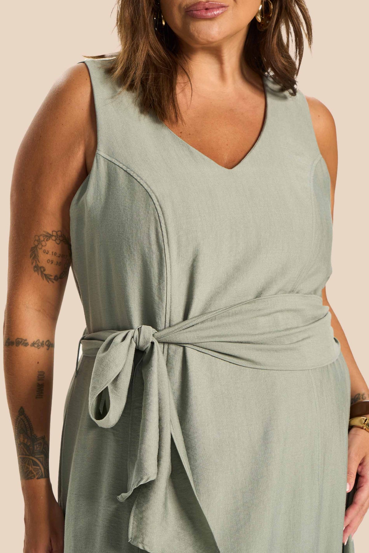 Vestido Longo Evasê com Faixa Miragem - Doce Trama