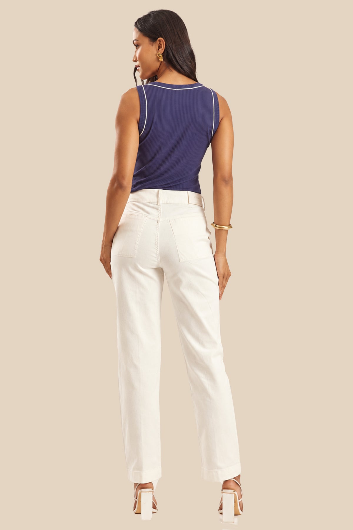 Blusa Feminina Regata Canelada Miragem - Doce Trama