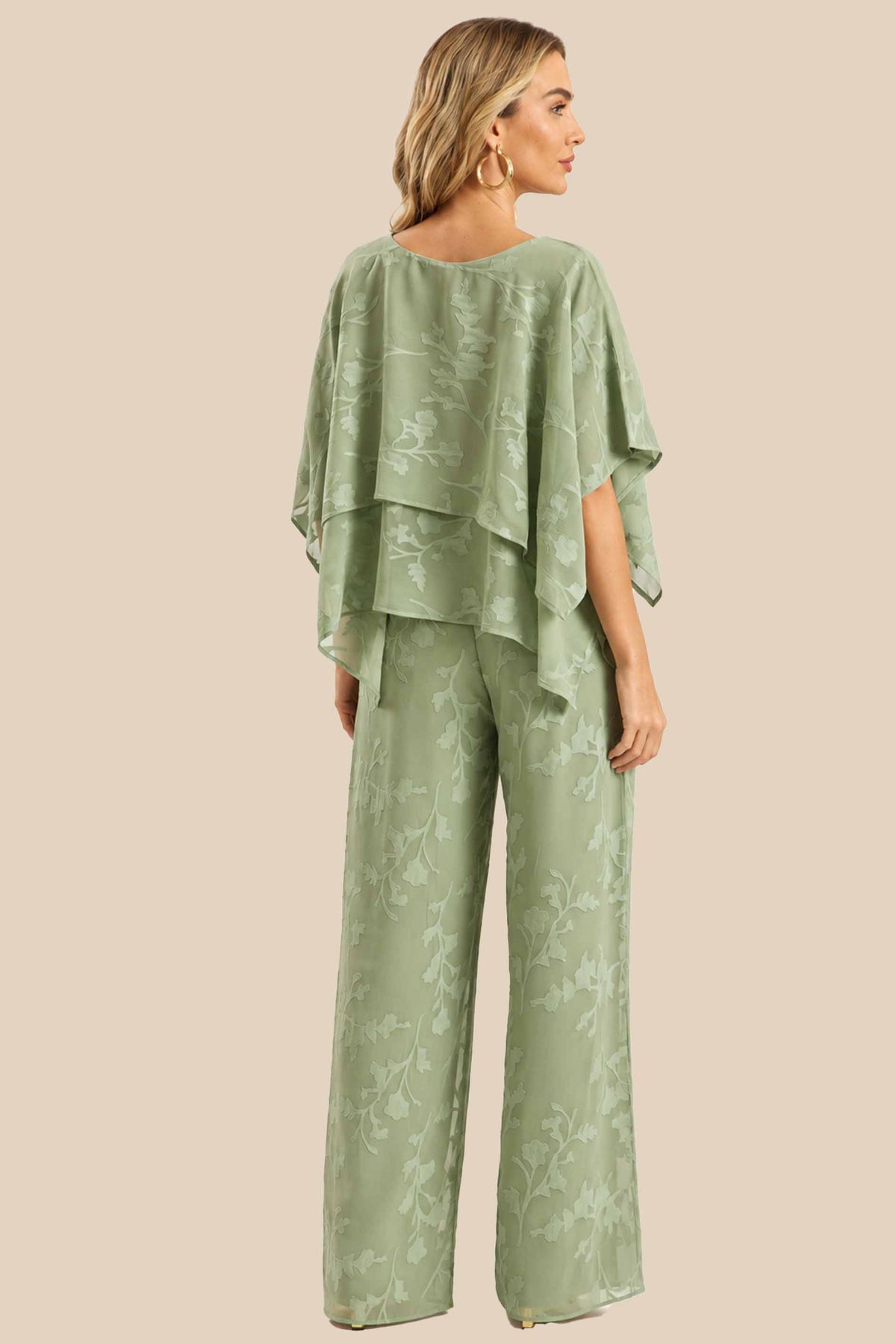Calça Pantalona Chiffon Floral Miragem - Doce Trama