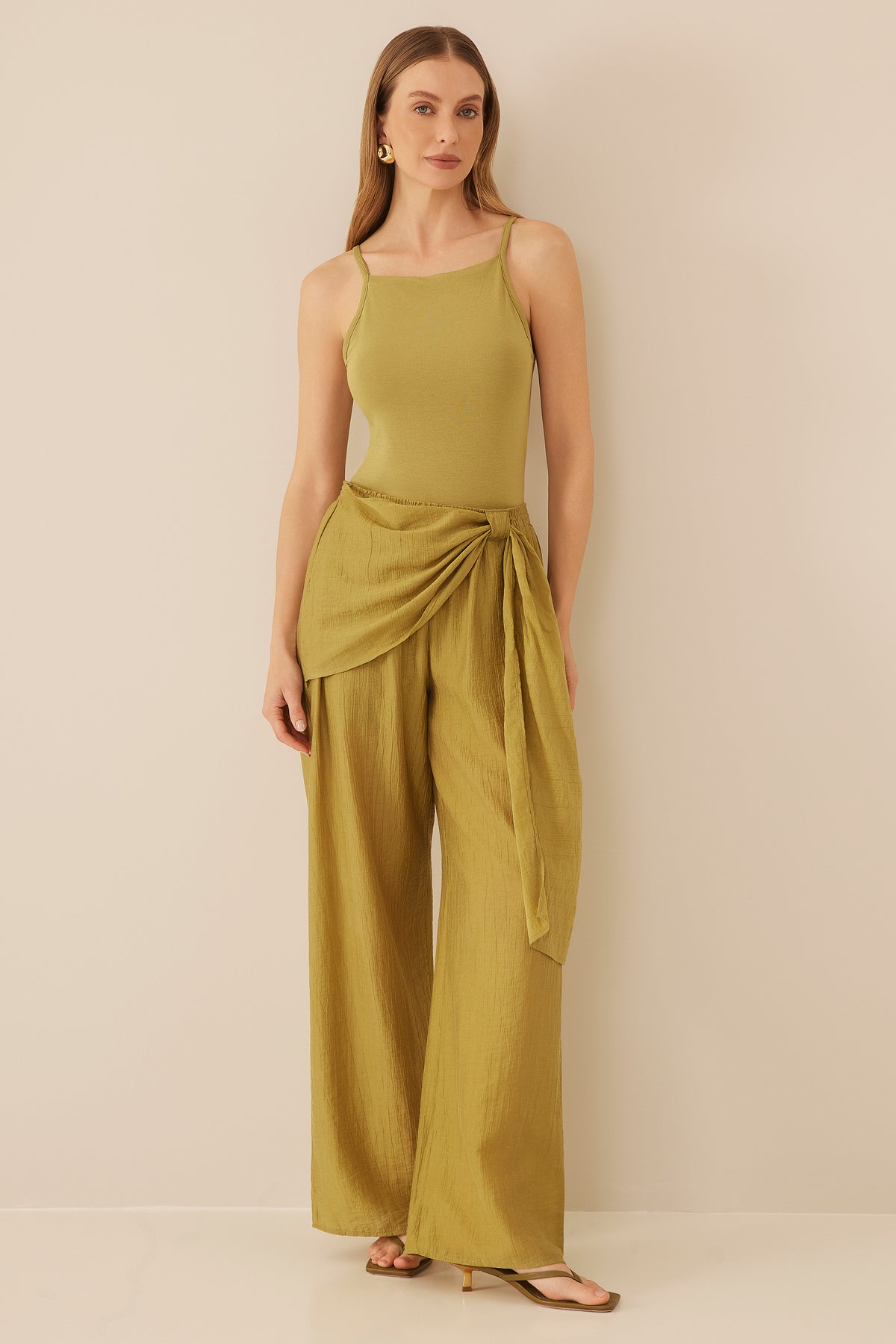Blusa Regata Reta em Ribana Canelada Resort - Doce Trama