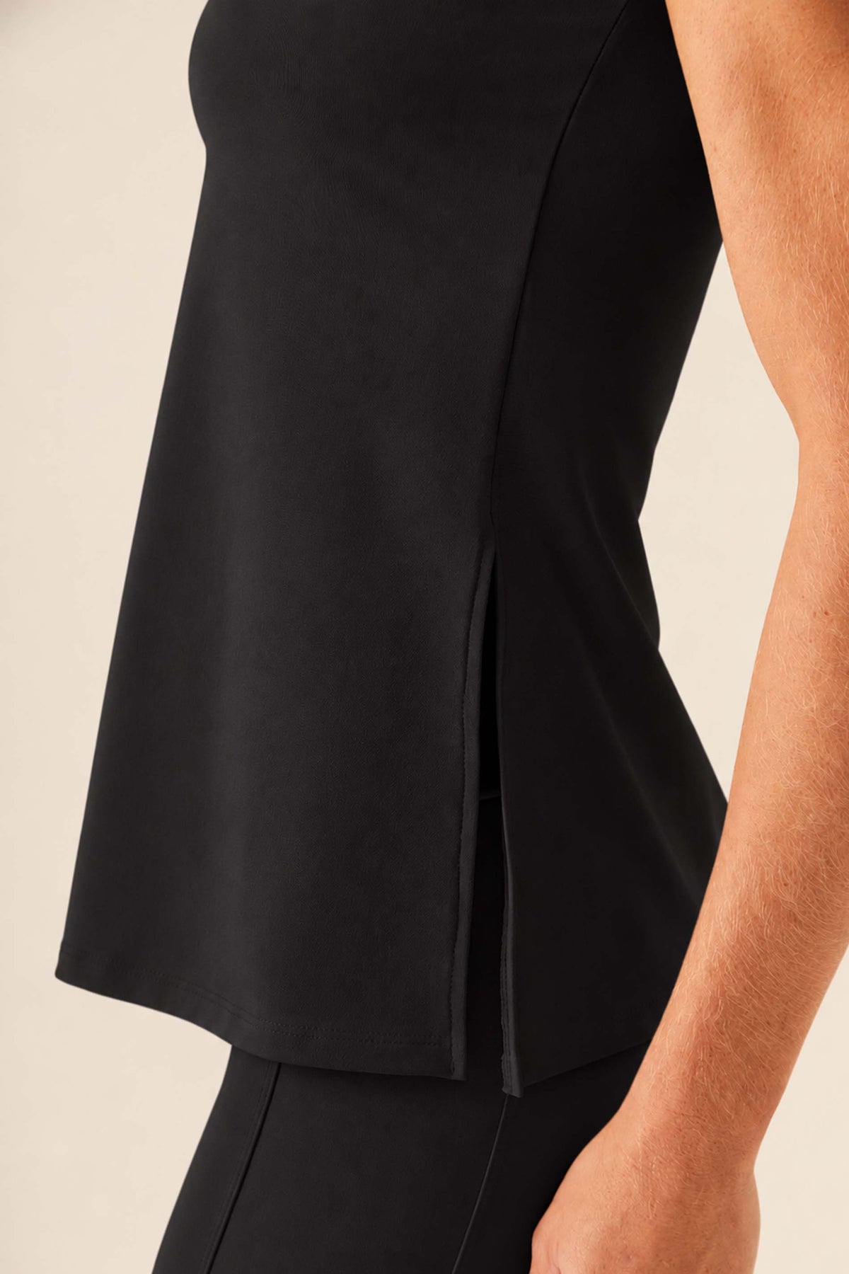 Blusa Reta Malha Poliamida Sem Manga Flow - Doce Trama