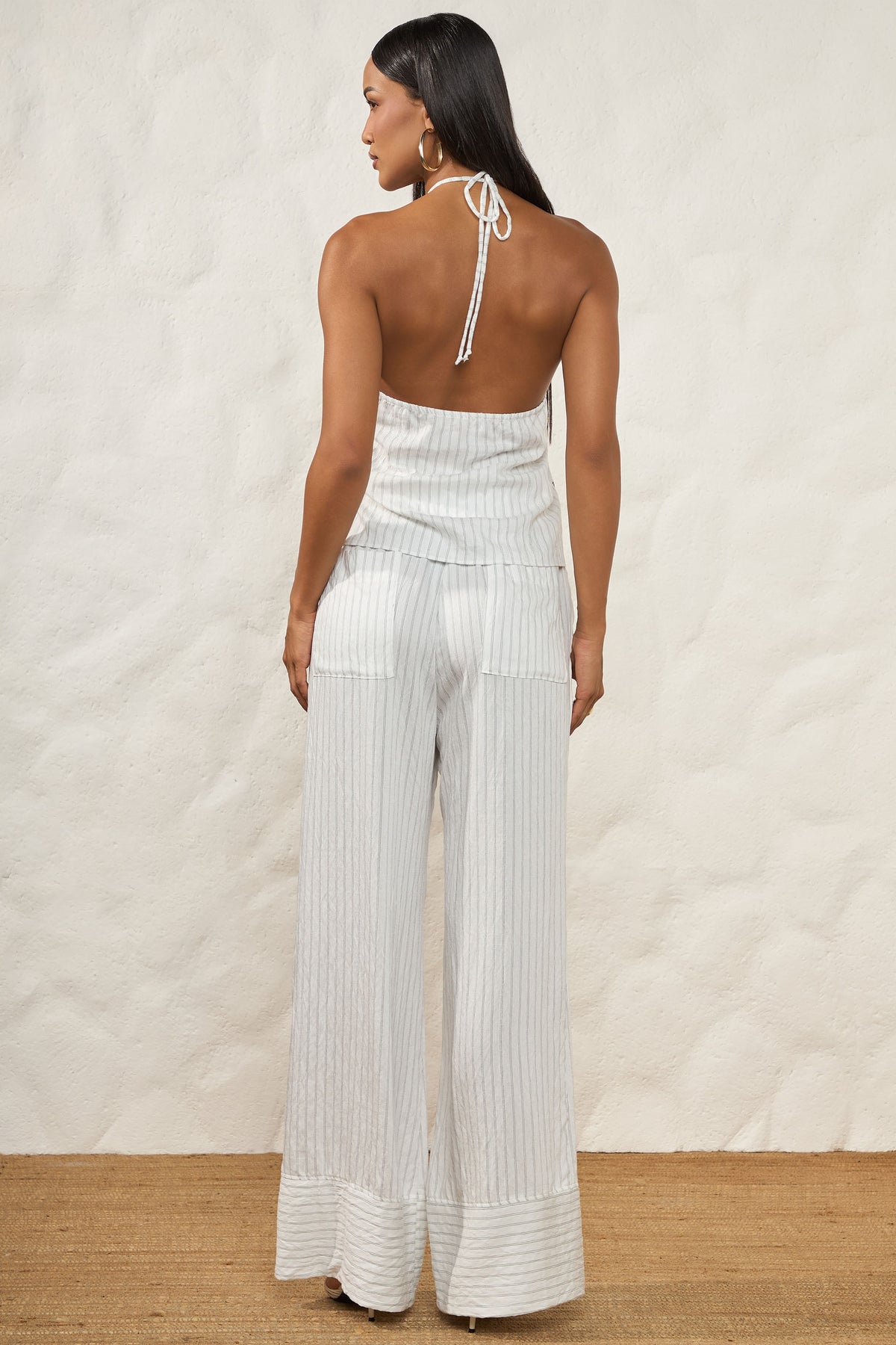 Blusa de Alça Decote Halter Assimétrica Resort - Doce Trama