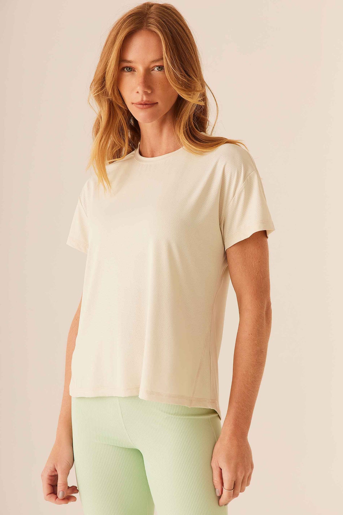Blusa Feminina Reta Poliamida Manga Curta Flow - Doce Trama