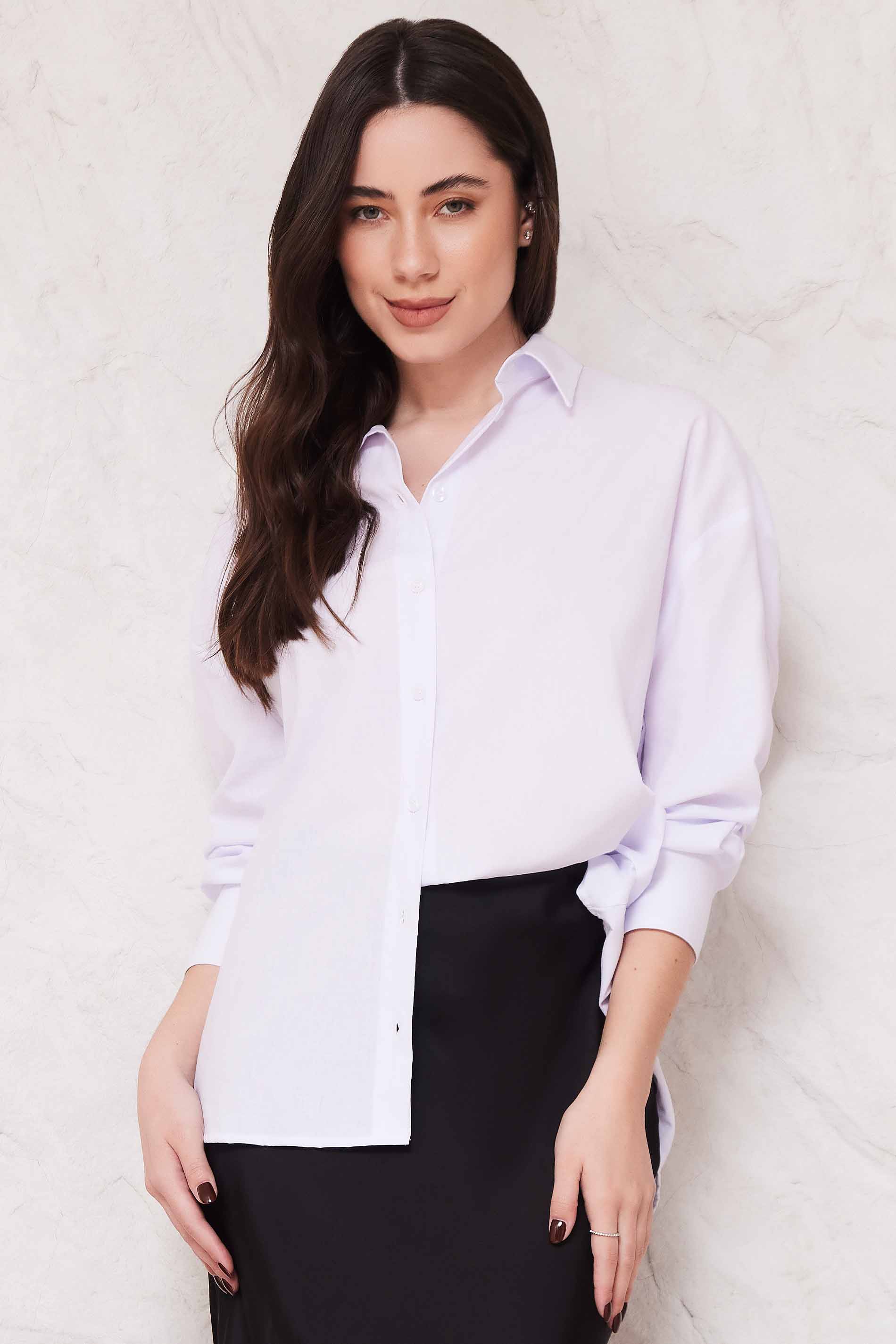 Camisa Oversized em Tricoline Sunset  - Doce Trama