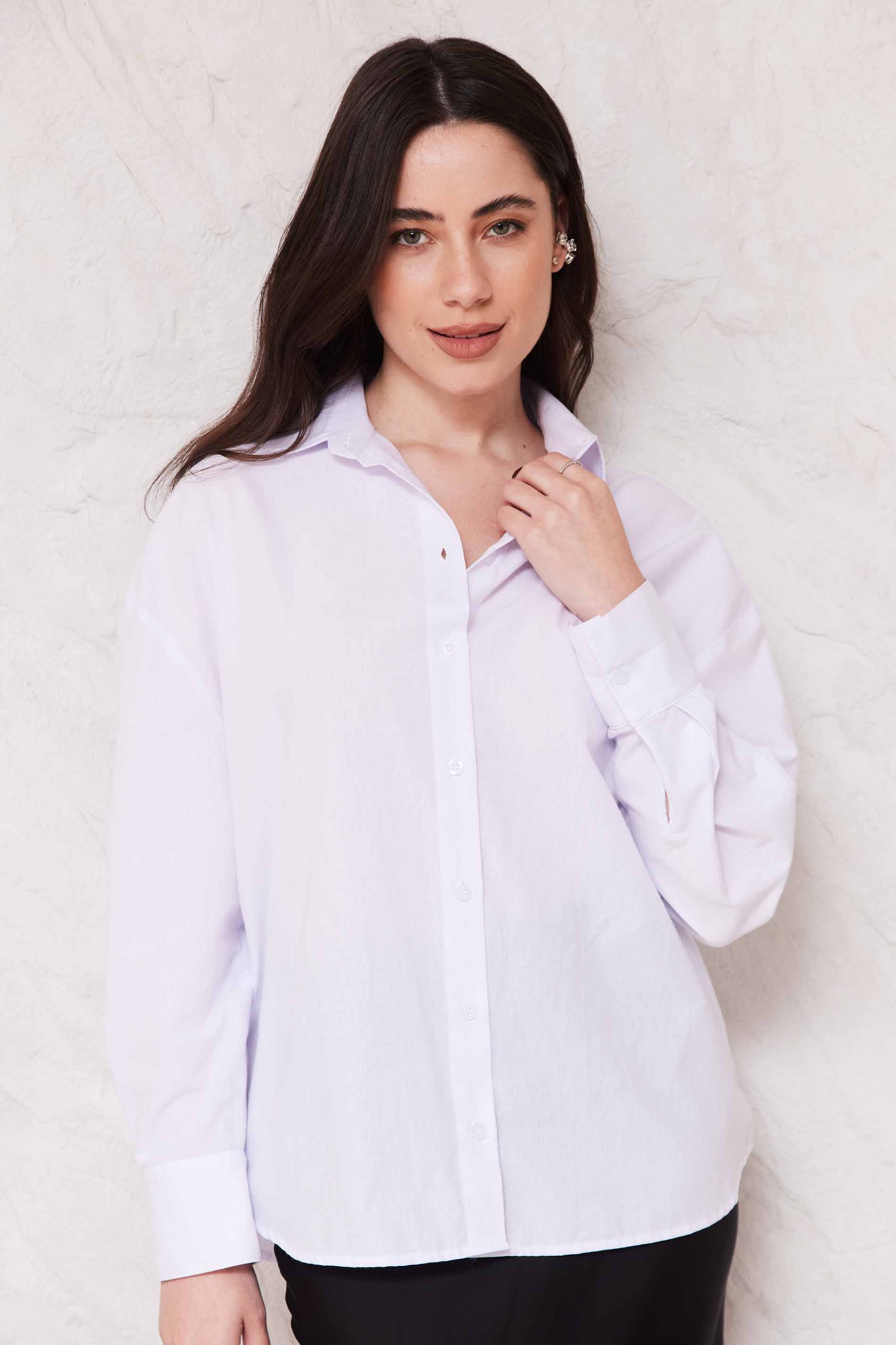 Camisa Oversized em Tricoline Sunset  - Doce Trama