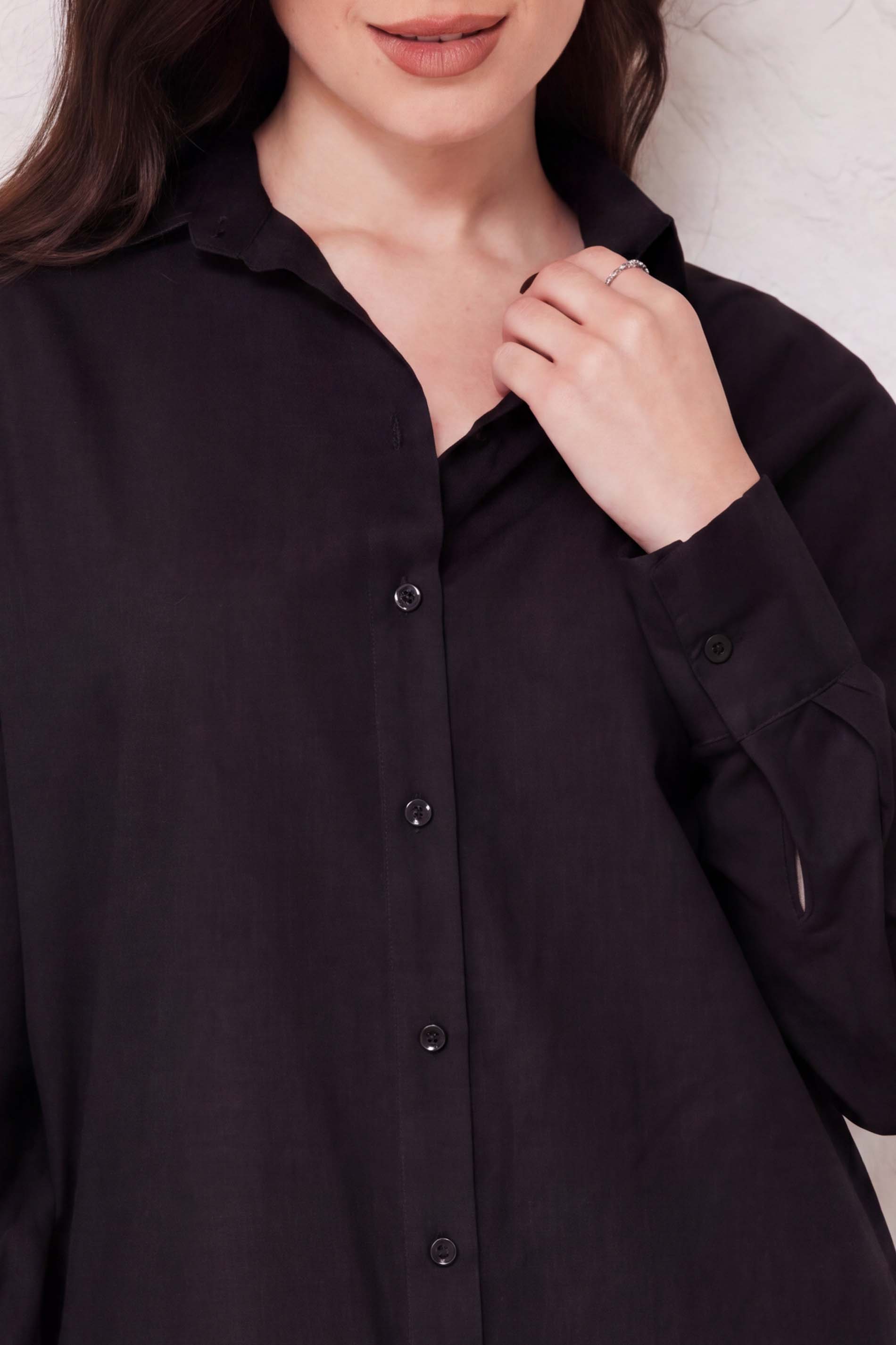 Camisa Oversized em Tricoline Sunset  - Doce Trama