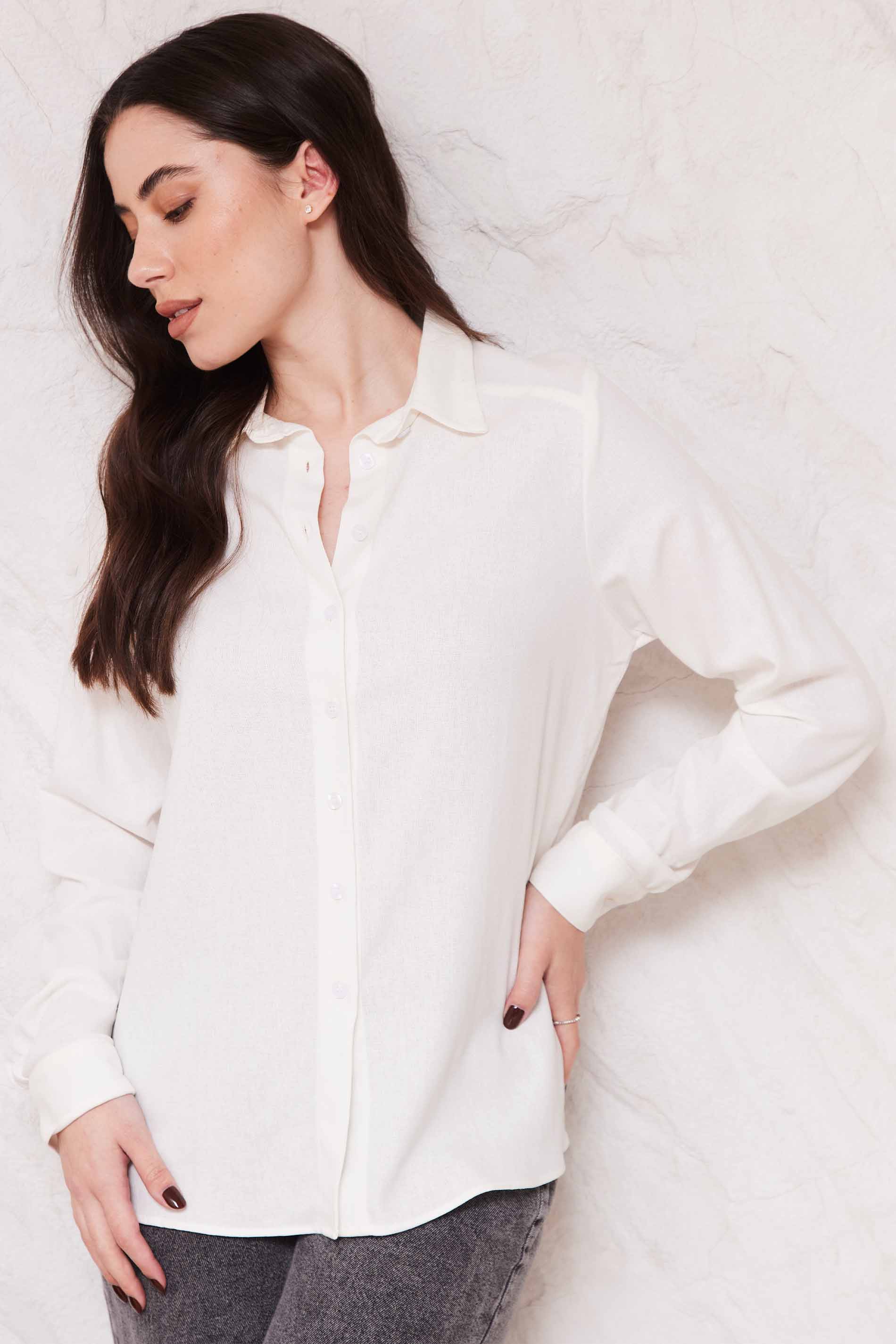 Camisa Feminina Manga Longa em Linho Sunset - Doce Trama