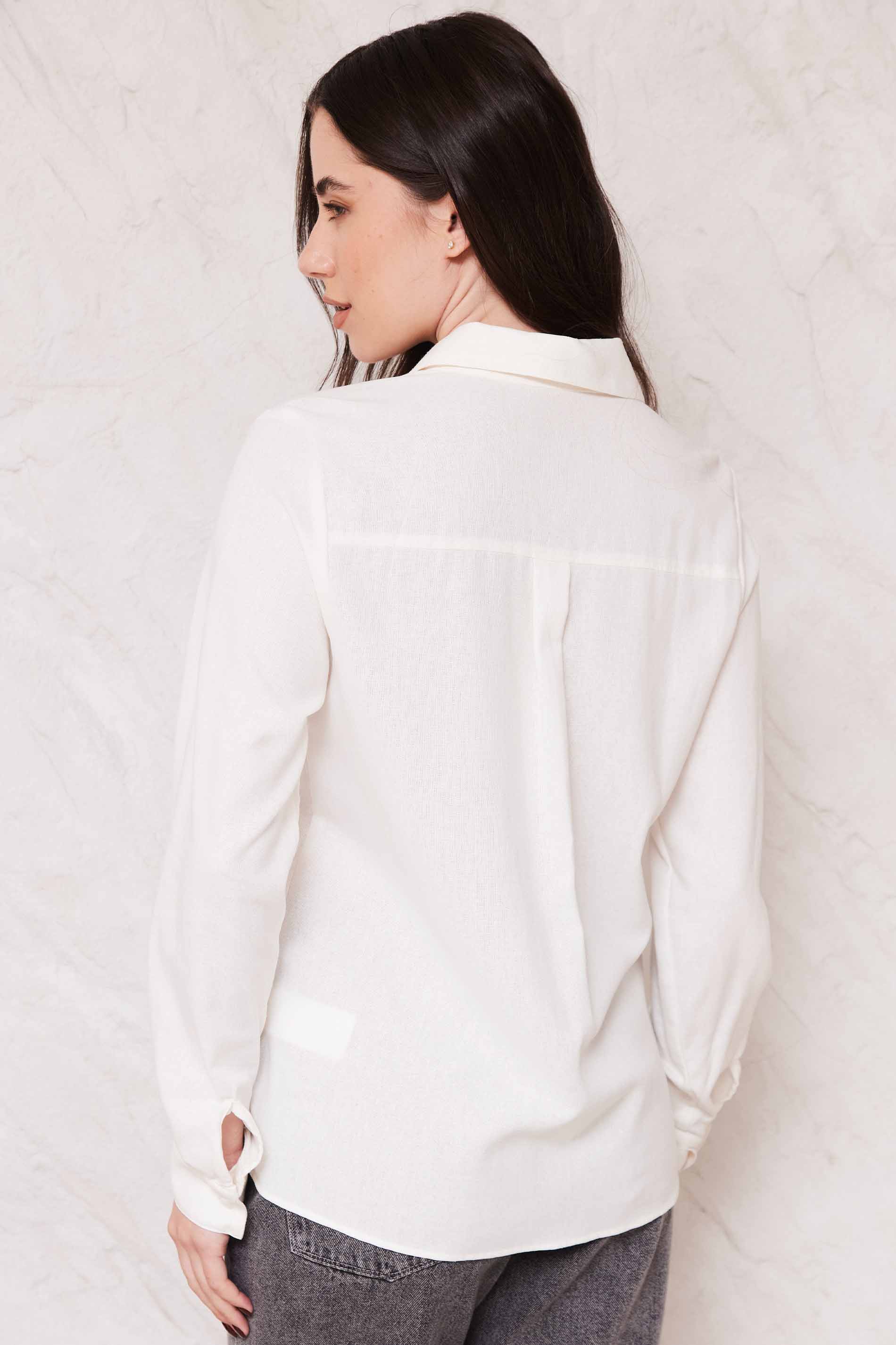 Camisa Feminina Manga Longa em Linho Sunset - Doce Trama