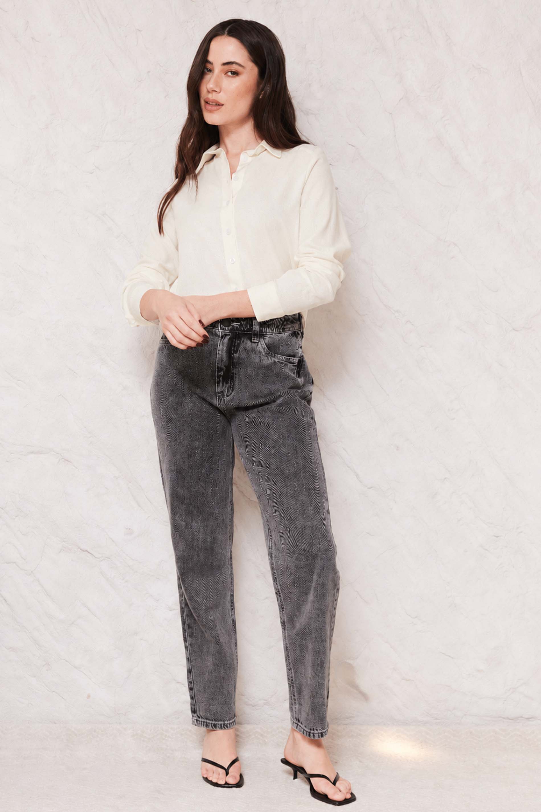 Camisa Feminina Manga Longa em Linho Sunset - Doce Trama