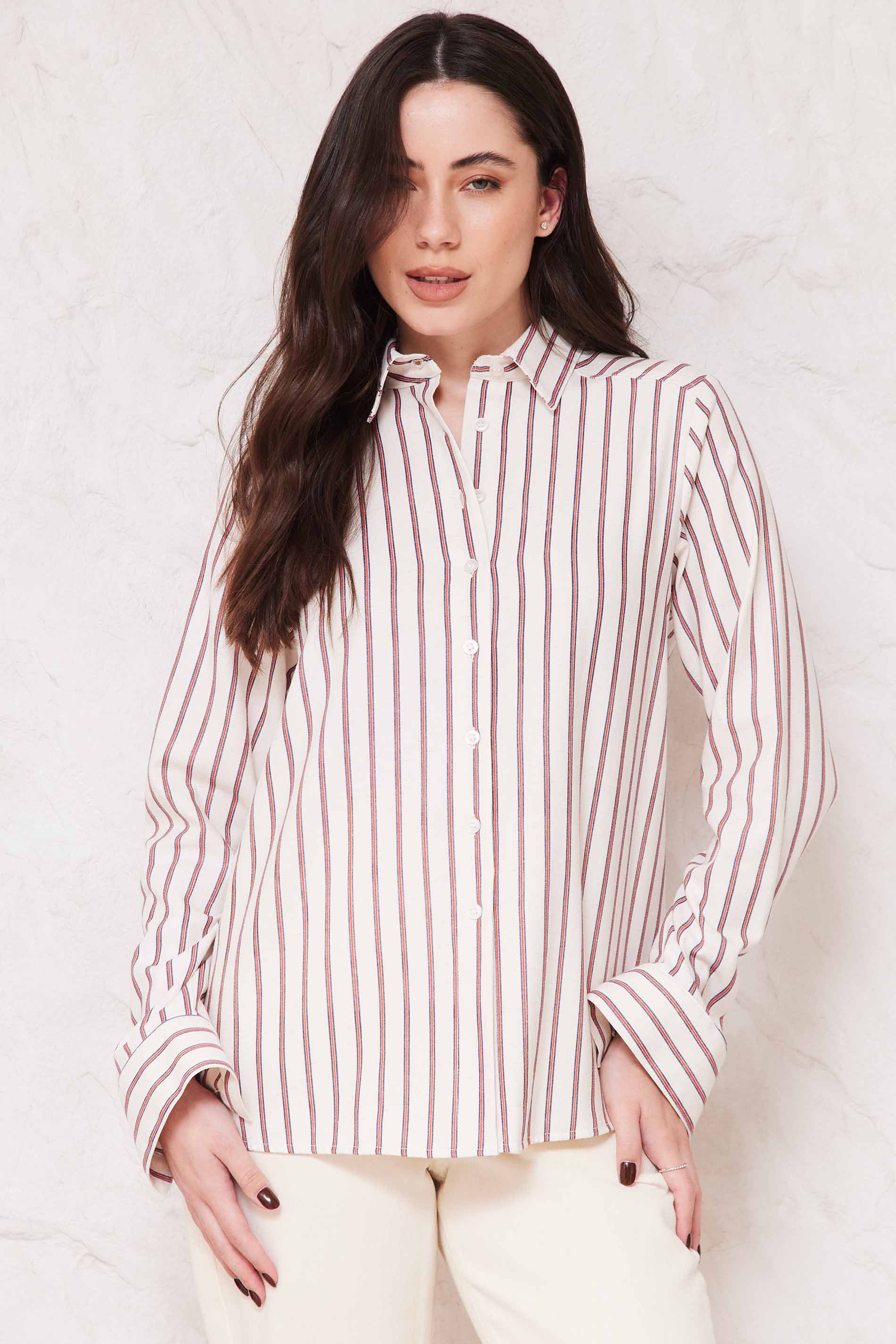 Camisa Feminina Manga Longa em Linho Sunset - Doce Trama