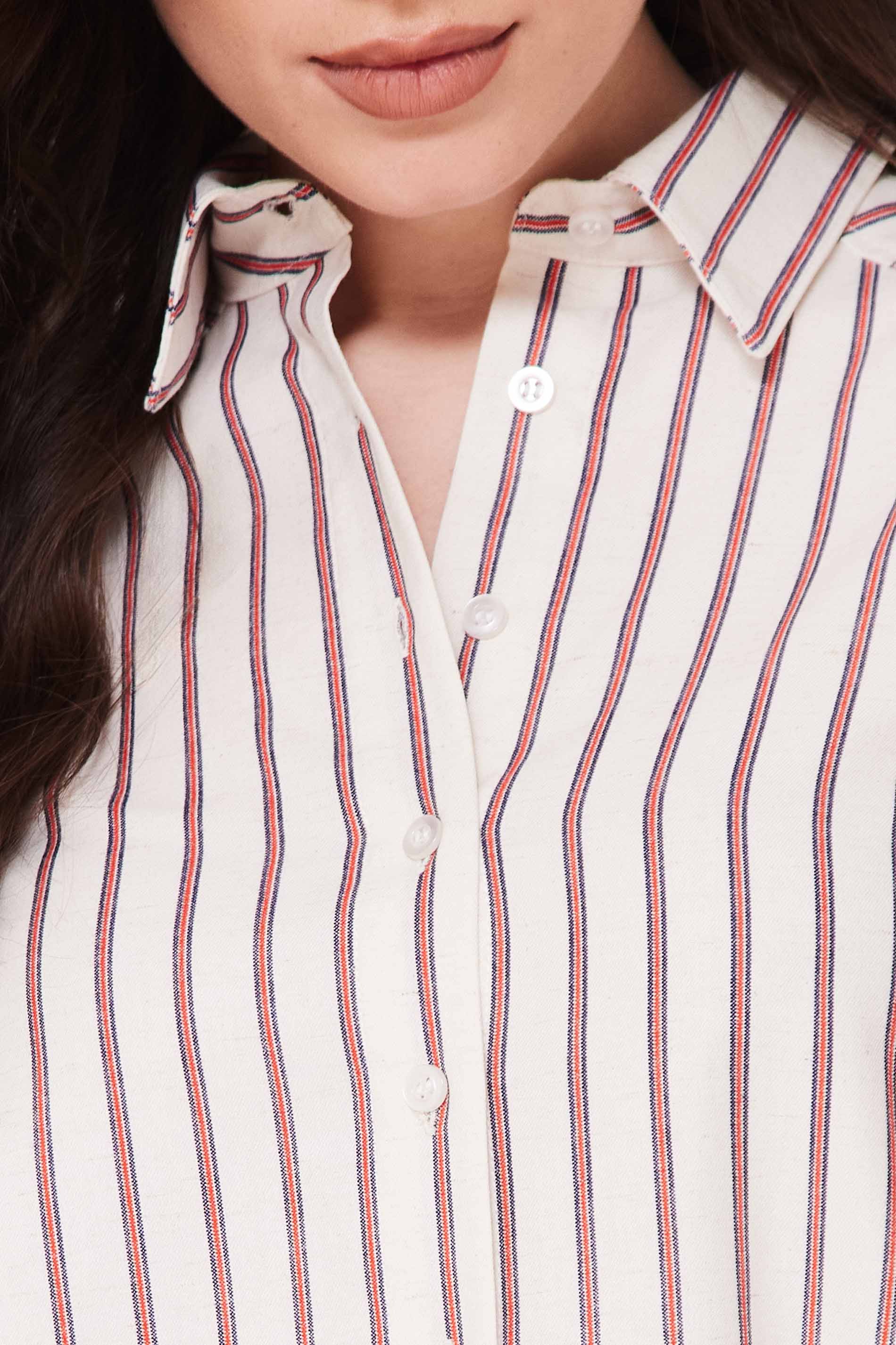 Camisa Feminina Manga Longa em Linho Sunset - Doce Trama