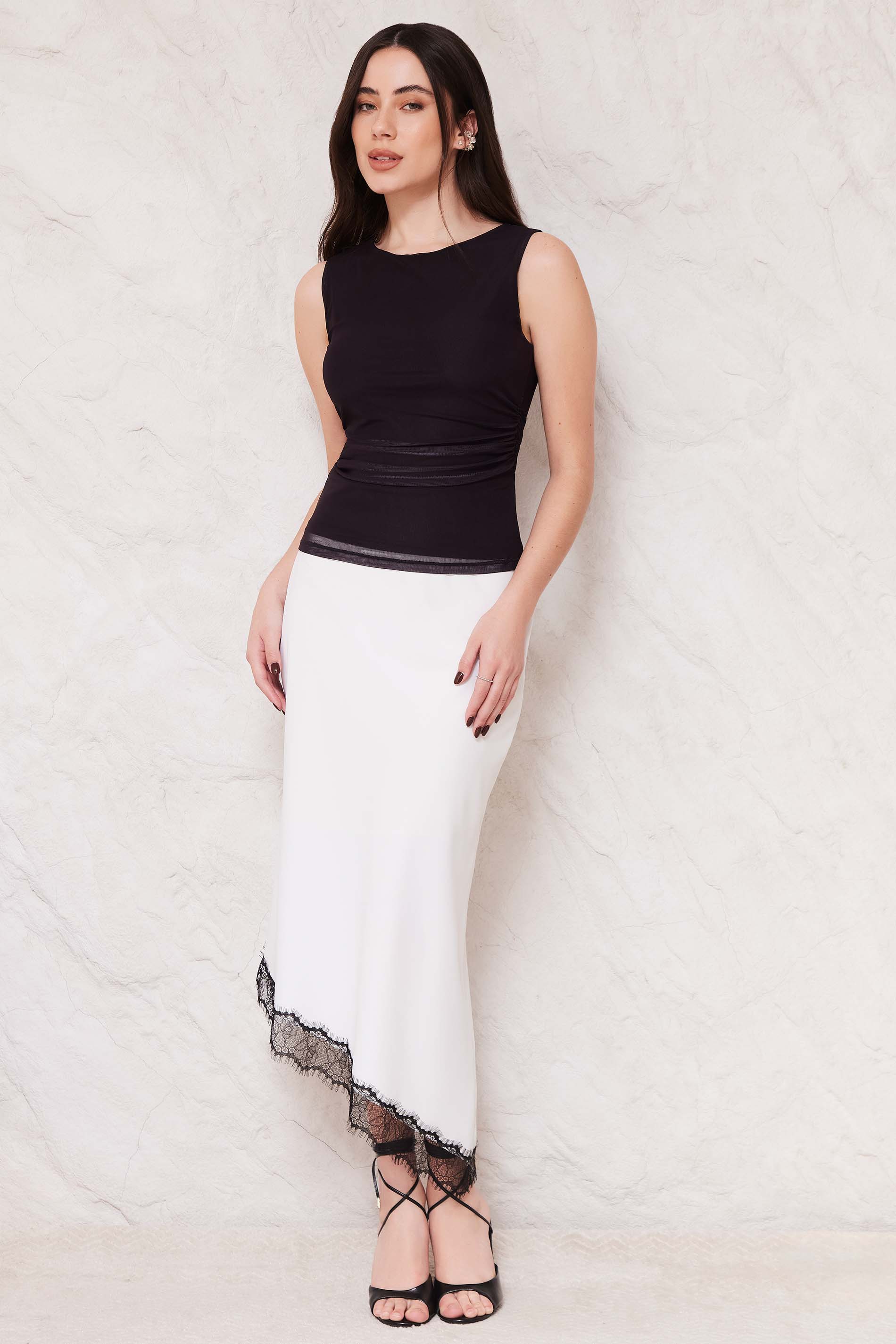 Blusa Feminina Ajustada em Tule Sunset - Doce Trama