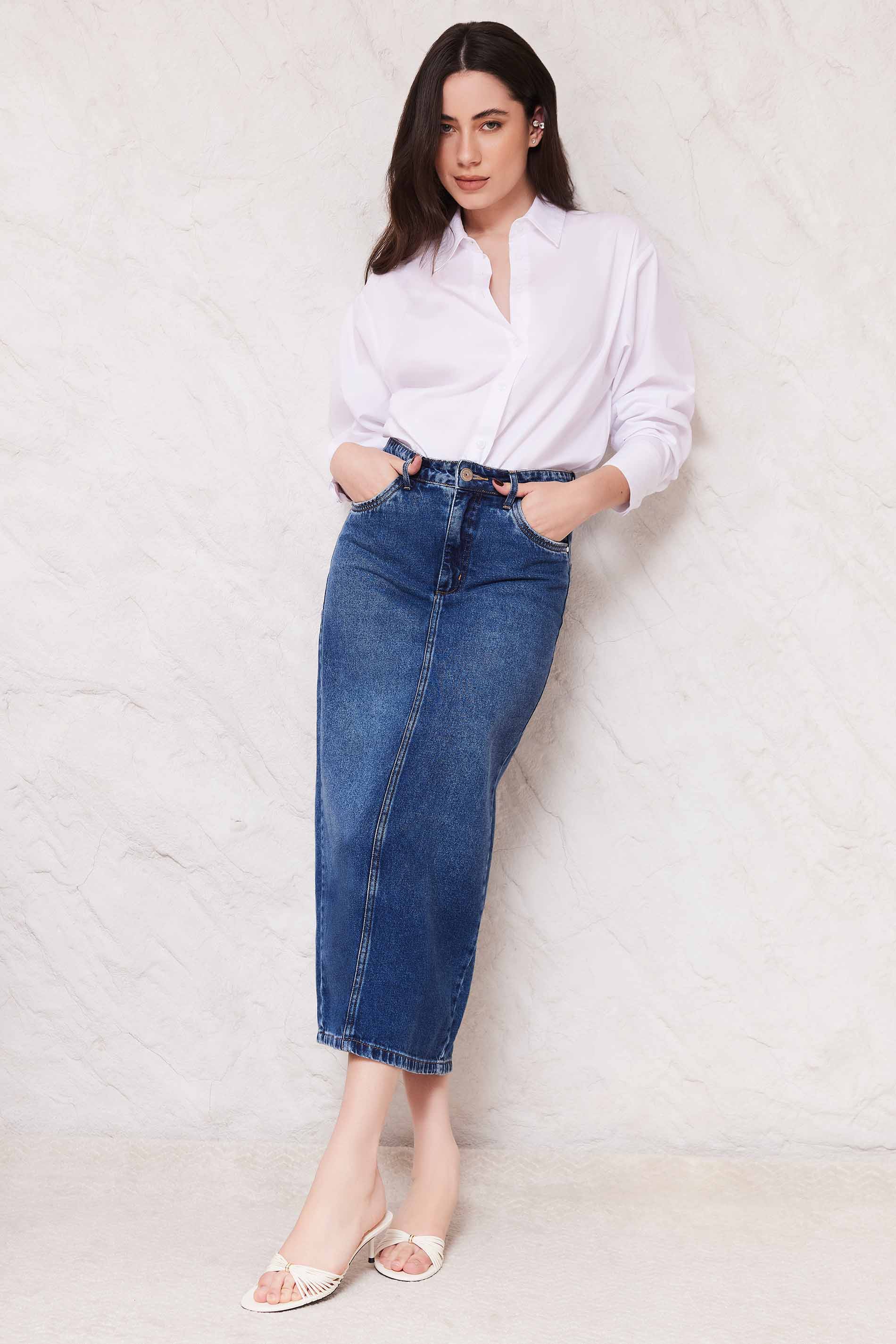 Camisa Feminina Manga Longa em Tricoline Sunset - Doce Trama