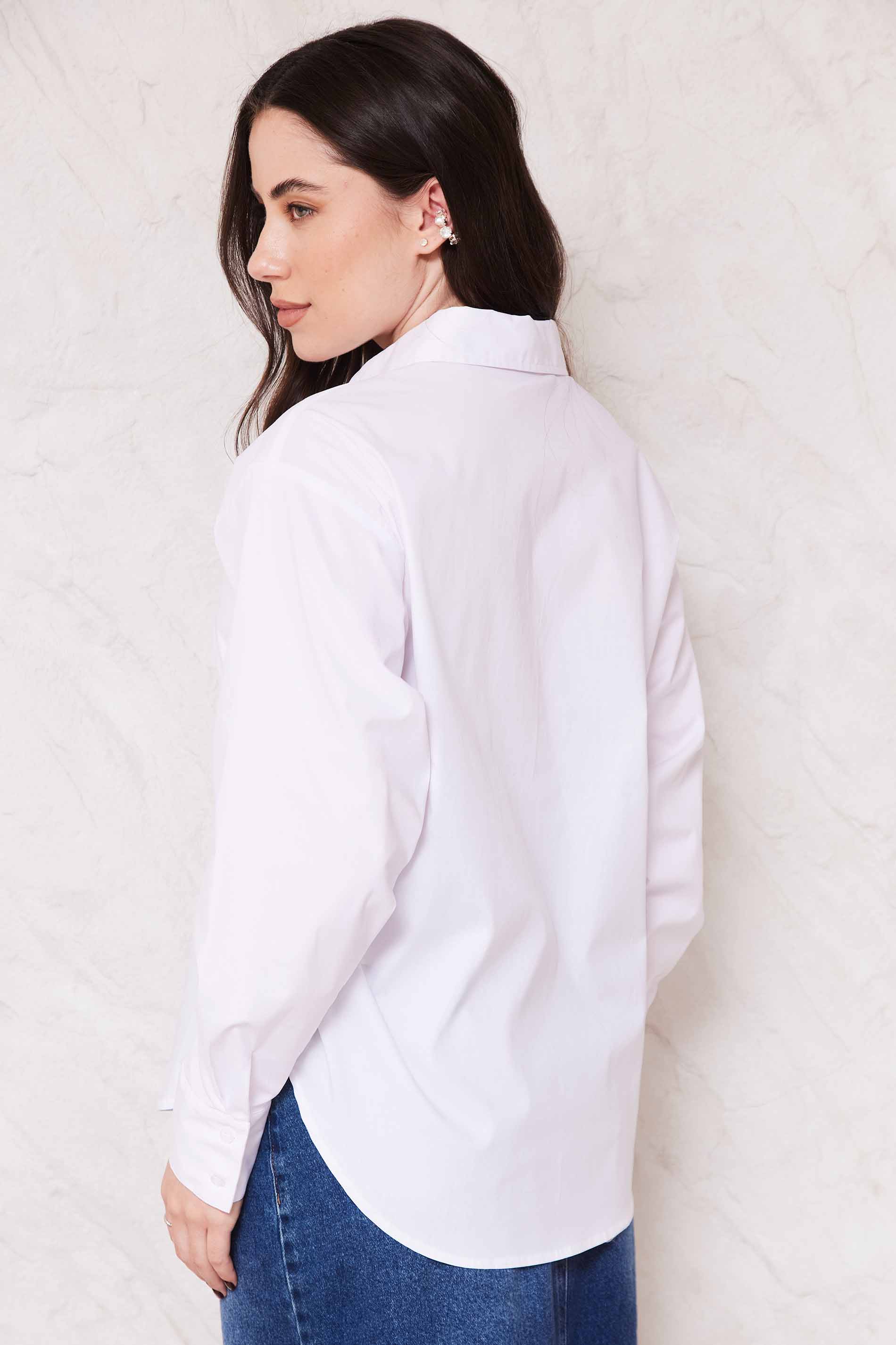 Camisa Feminina Manga Longa em Tricoline Sunset - Doce Trama