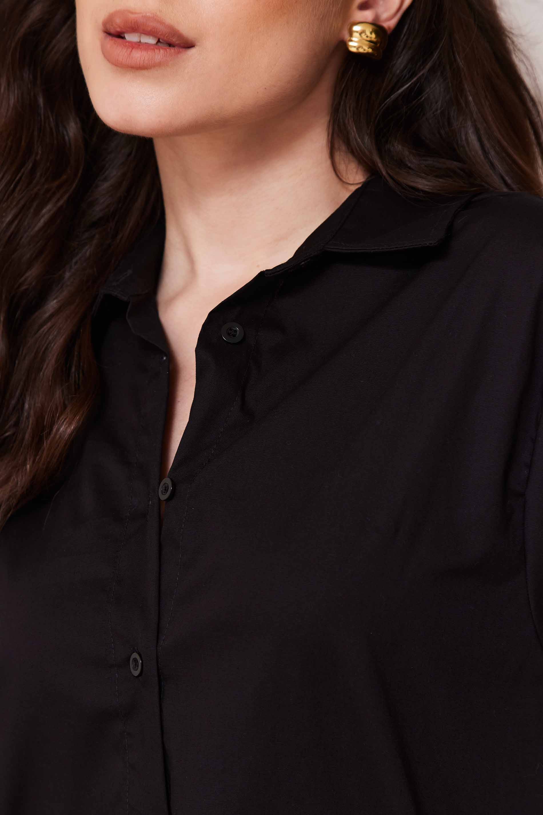 Camisa Feminina Manga Longa em Tricoline Sunset - Doce Trama