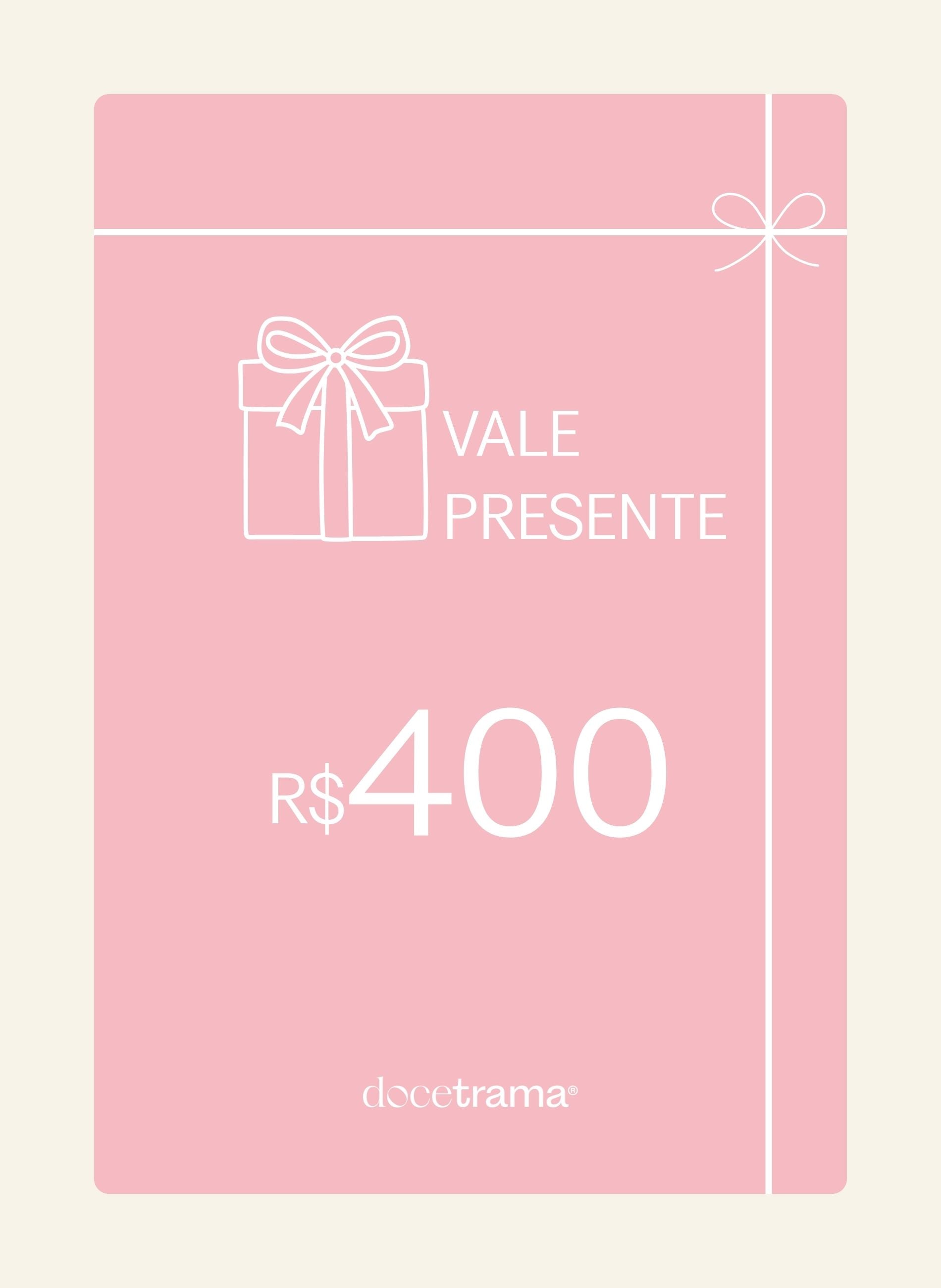 Cartão Presente 400
