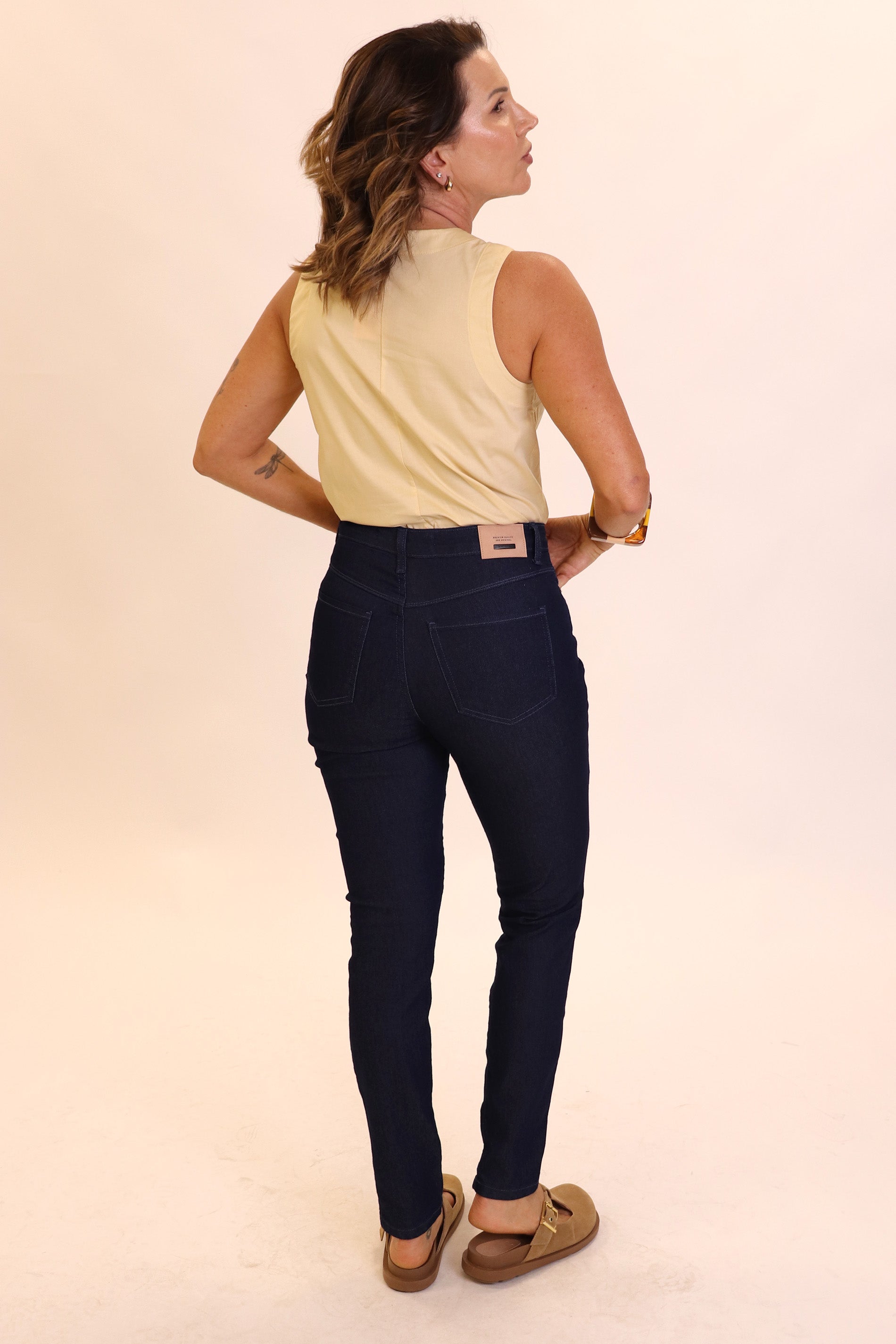 Calça Jeans Skinny Cintura Alta